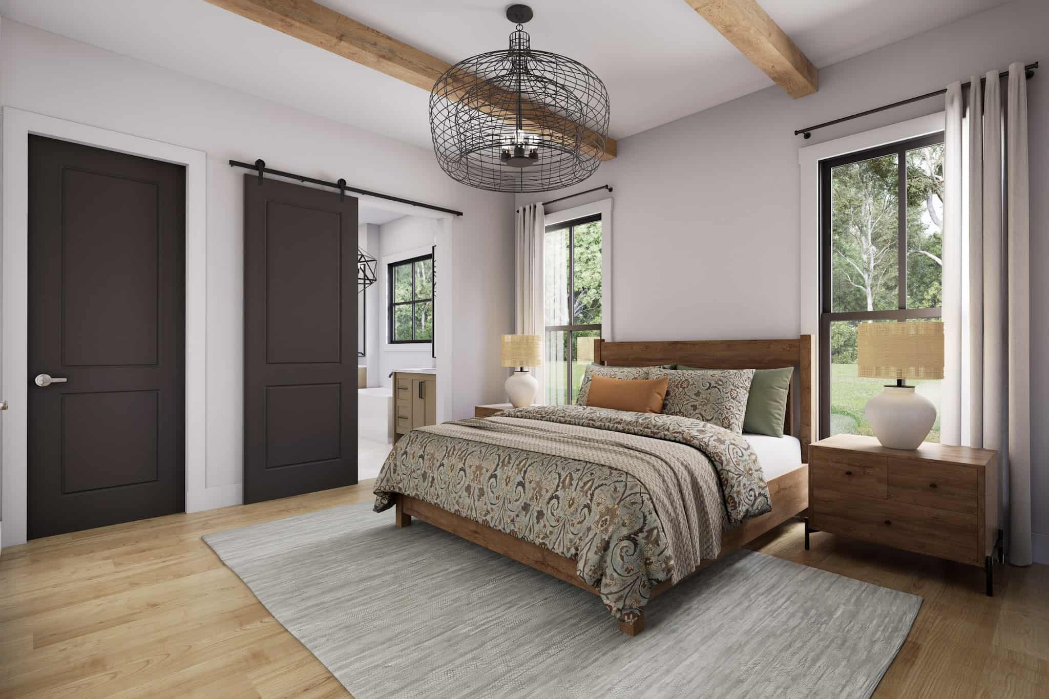Master Bedroom of this 3-Bedroom,1800 Sq Ft Plan -142-1537