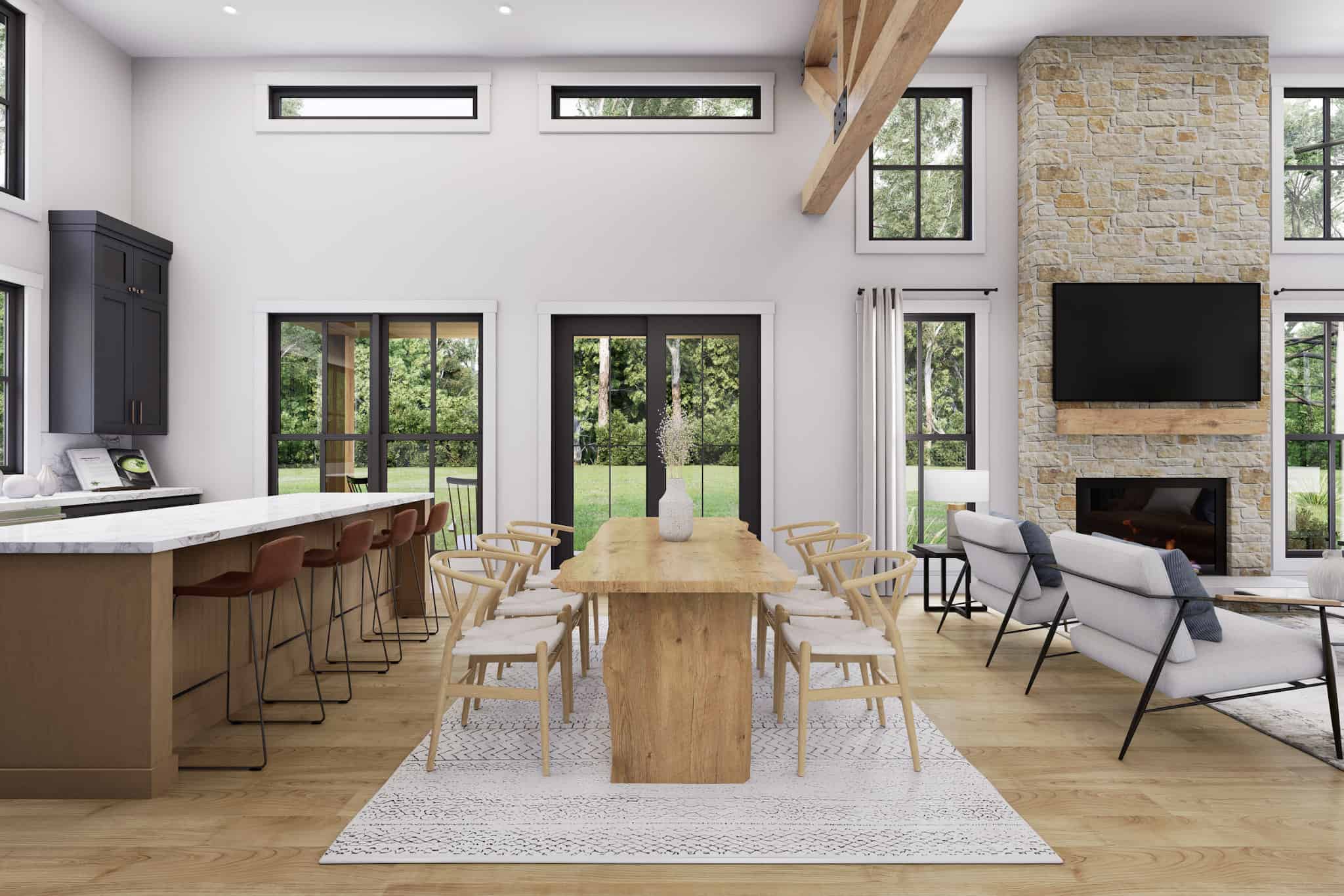 Dining Room of this 3-Bedroom,1800 Sq Ft Plan -142-1537