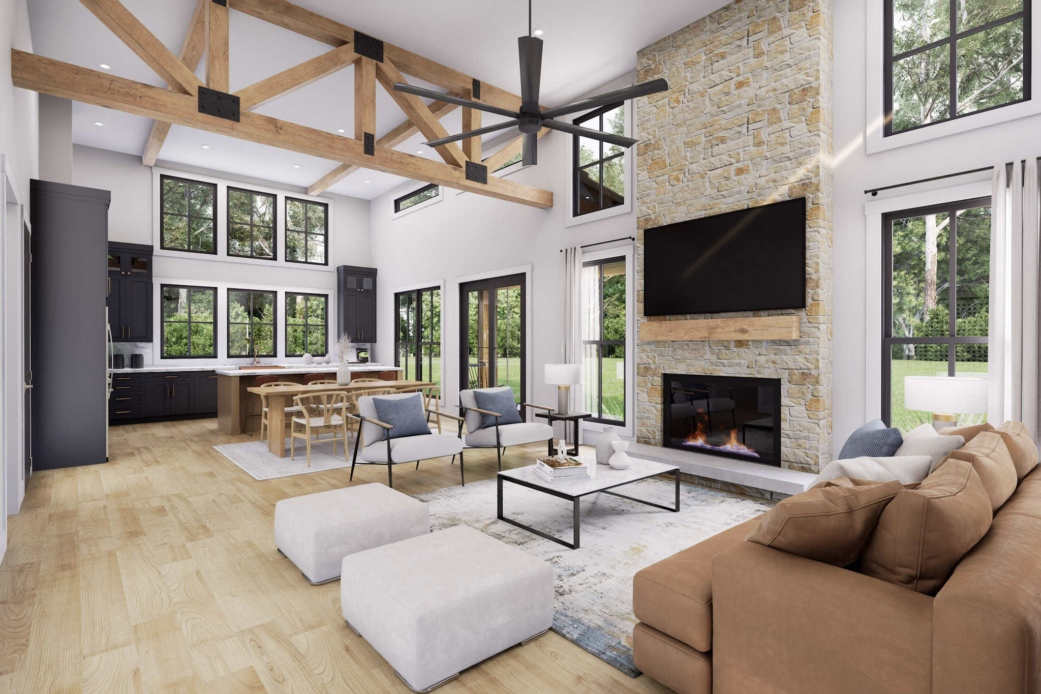 Great Room of this 3-Bedroom,1800 Sq Ft Plan -142-1537