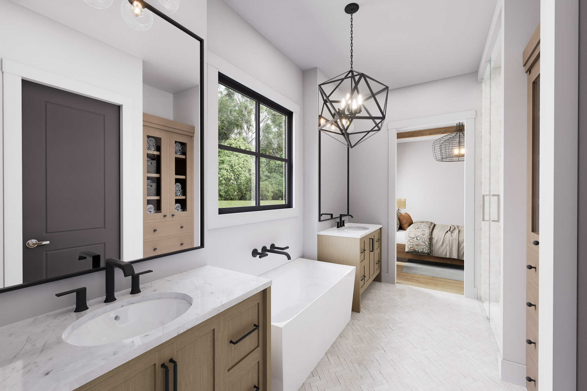 Master Bathroom of this 3-Bedroom,1800 Sq Ft Plan -142-1537