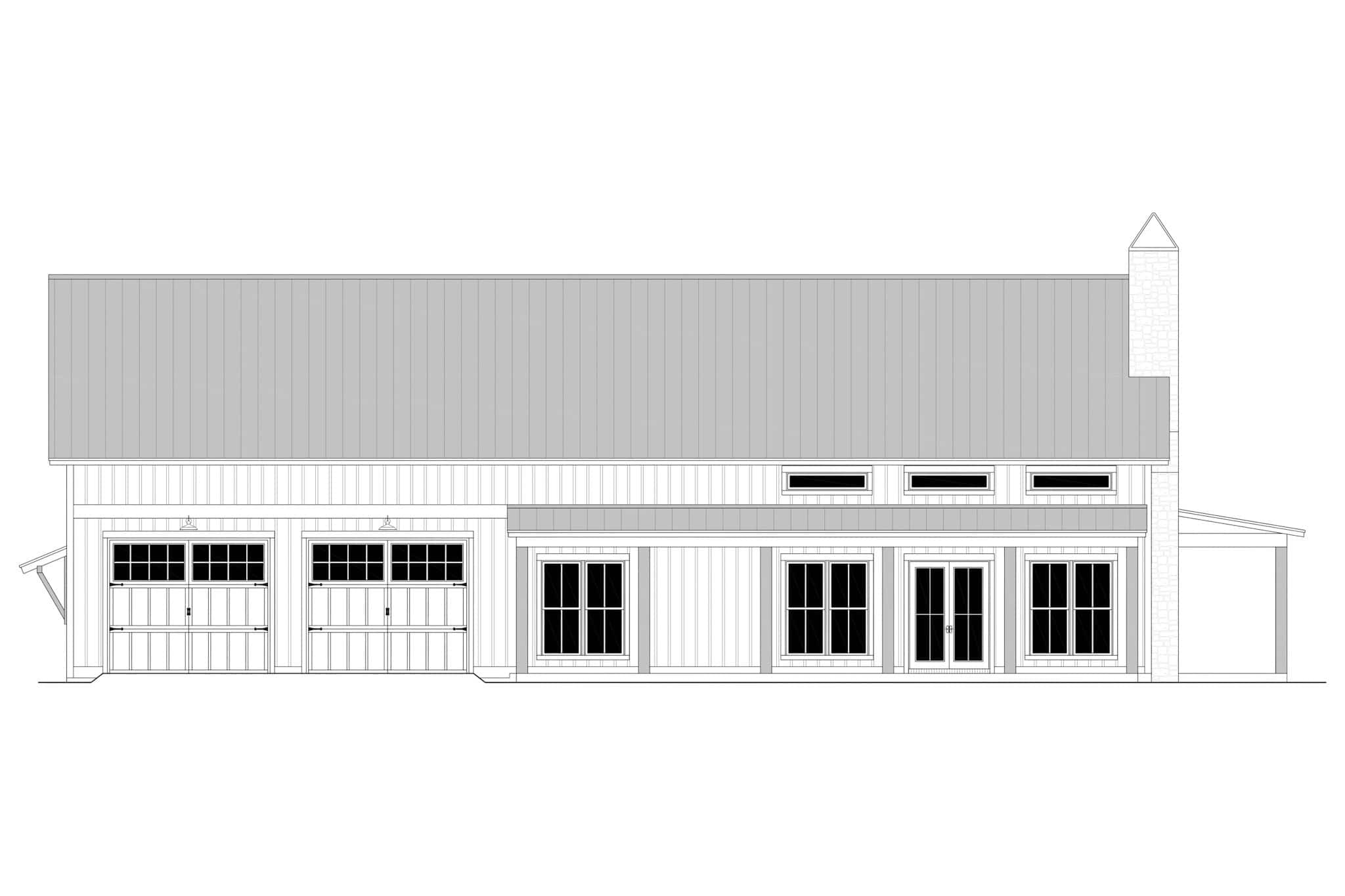 Home Plan Front Elevation of this 3-Bedroom,1800 Sq Ft Plan -142-1537