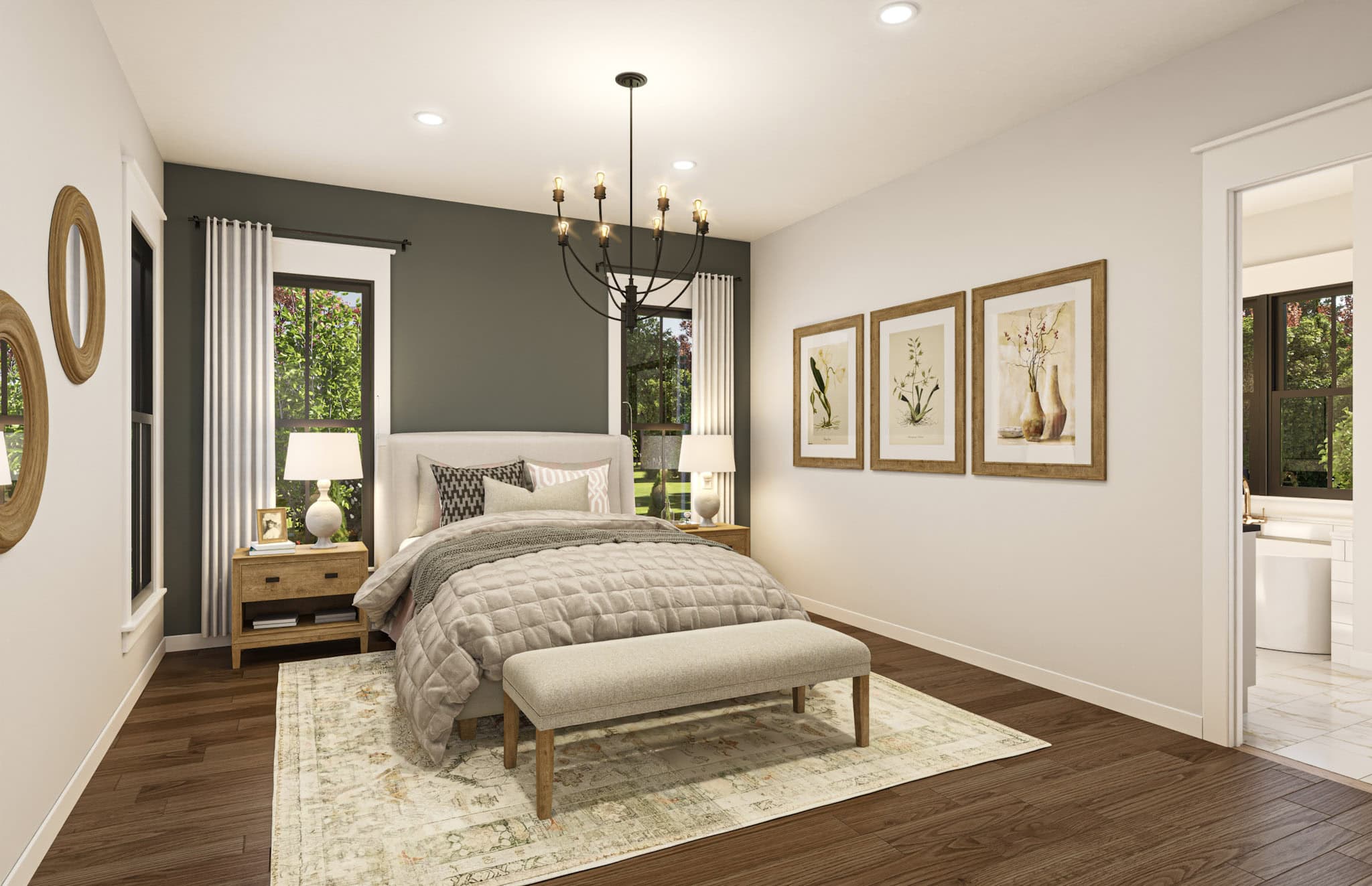 Master Bedroom of this 4-Bedroom,2655 Sq Ft Plan -142-1538