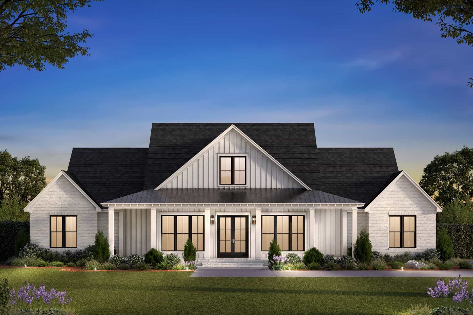 Home at Night of this 4-Bedroom,2655 Sq Ft Plan -142-1538