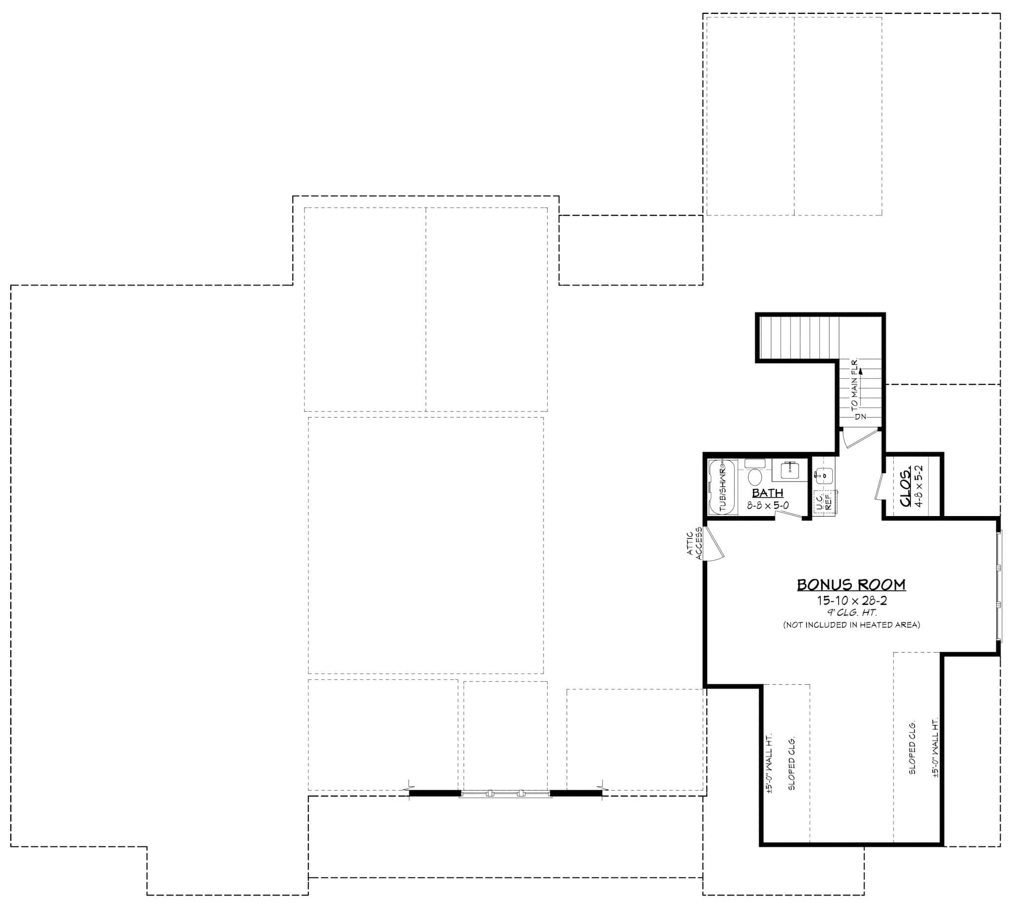 Bonus Room of Southern Plan #142-1539