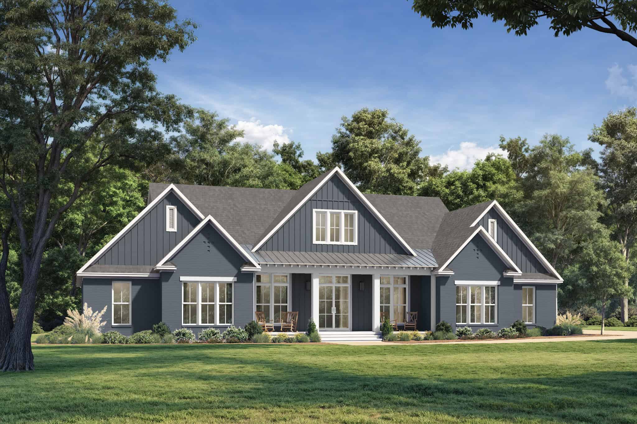 Front View of this 4-Bedroom,3354 Sq Ft Plan -142-1539