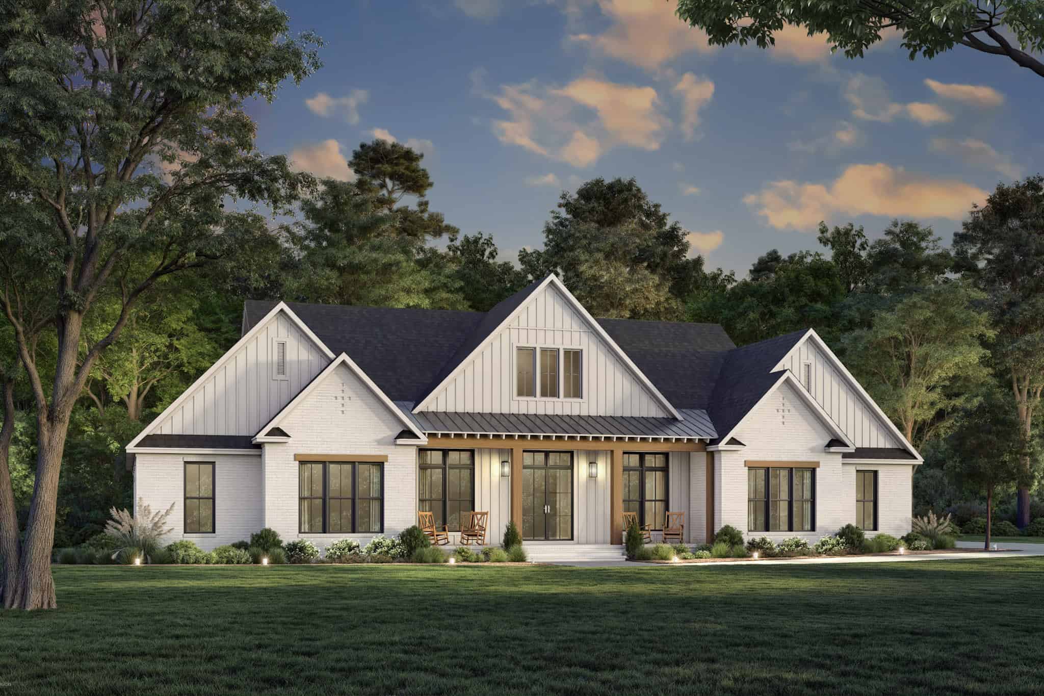 Home at Night of this 4-Bedroom,3354 Sq Ft Plan -142-1539