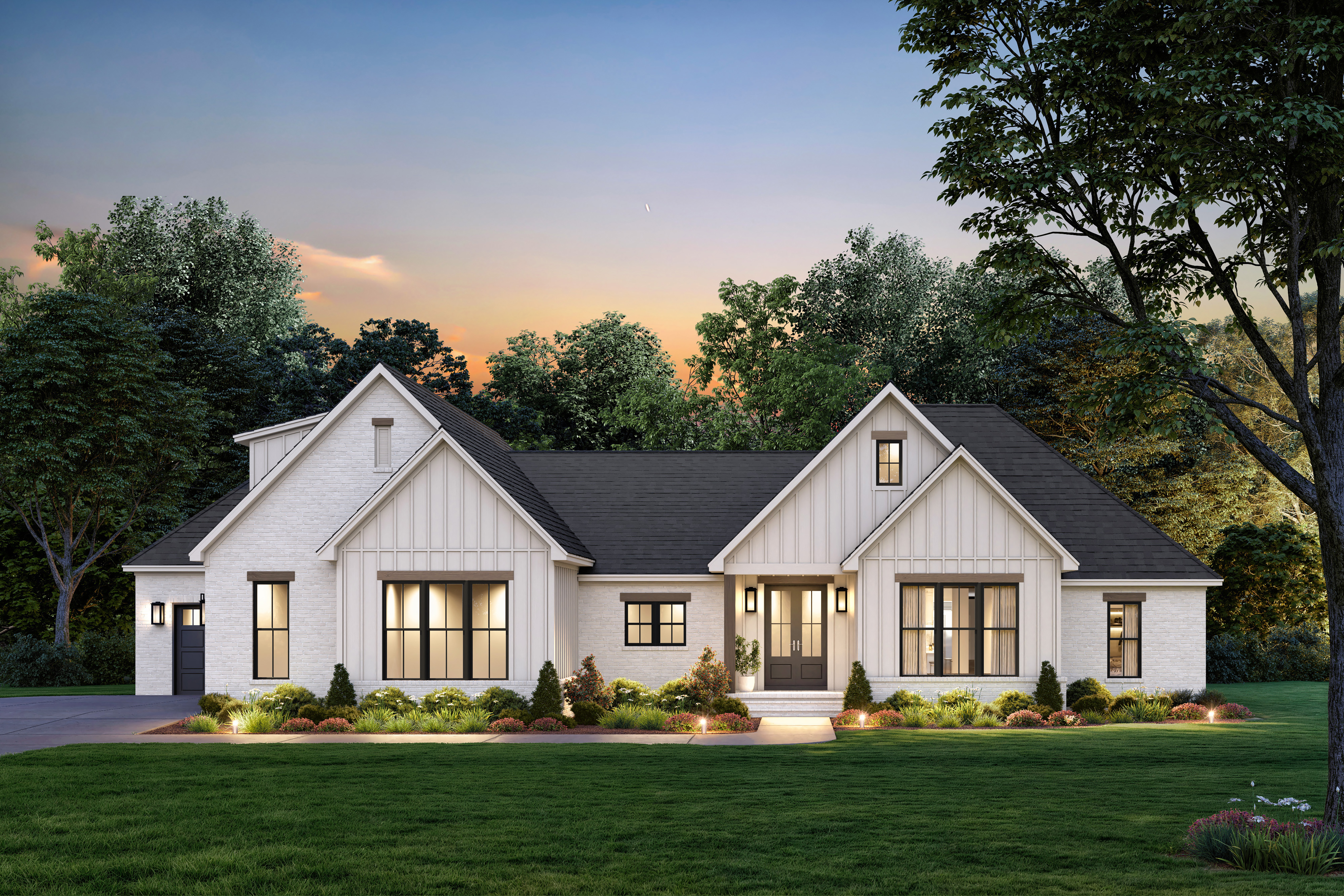 Front View of this 4-Bedroom,2557 Sq Ft Plan -142-1541