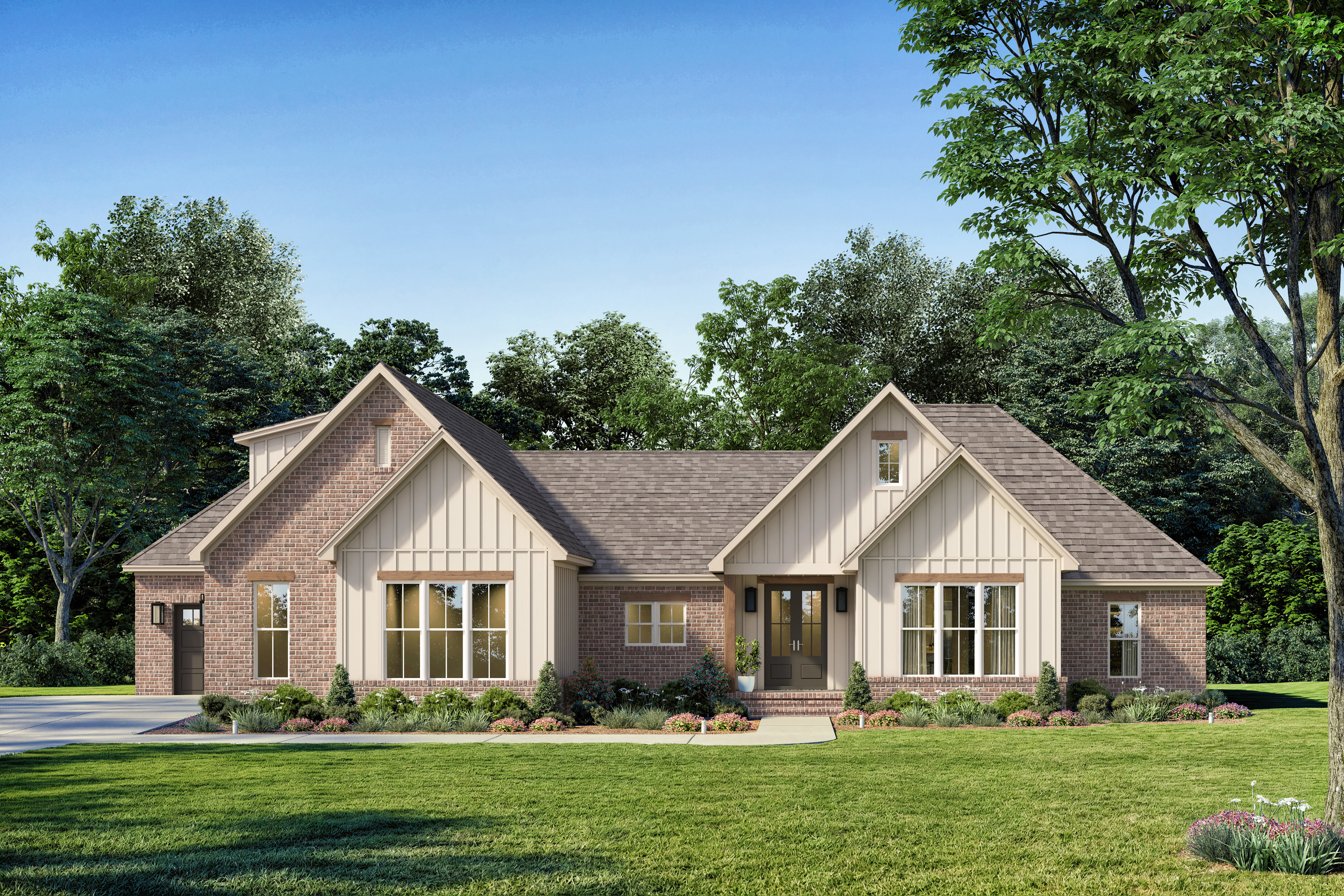 Front View of this 4-Bedroom,2557 Sq Ft Plan -142-1541