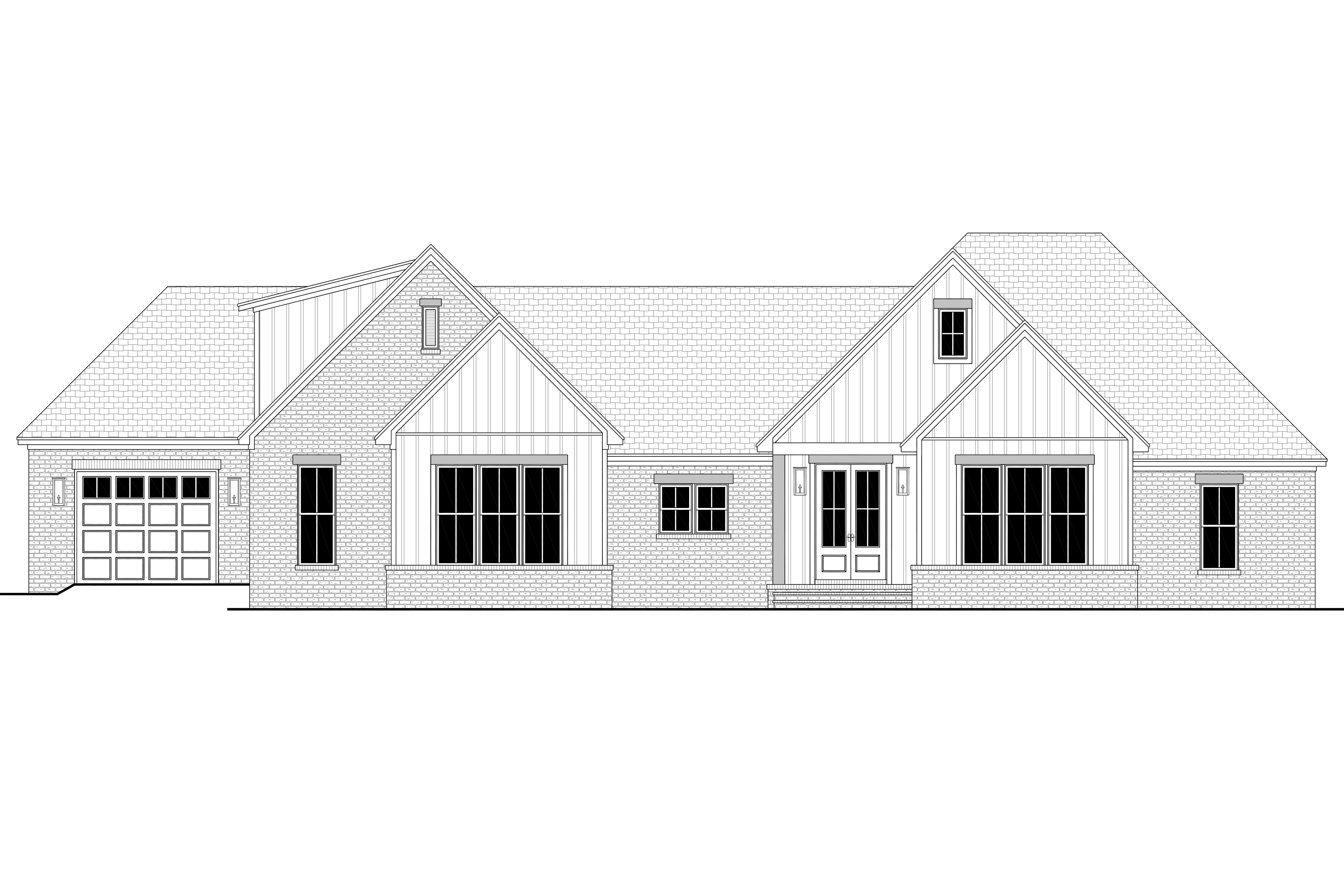 Home Plan Front Elevation of this 4-Bedroom,2557 Sq Ft Plan -142-1541