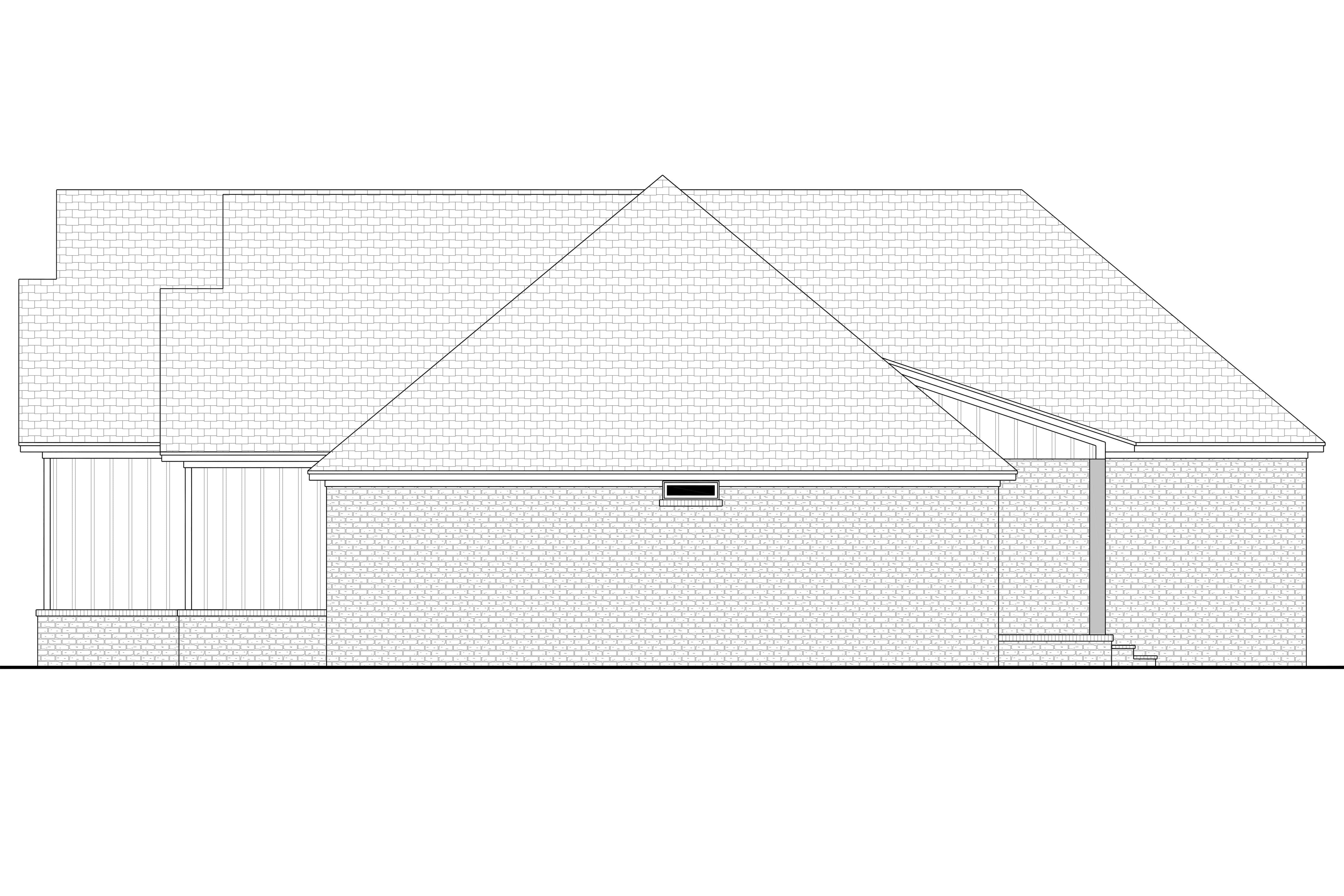 Home Plan Right Elevation of this 4-Bedroom,2557 Sq Ft Plan -142-1541
