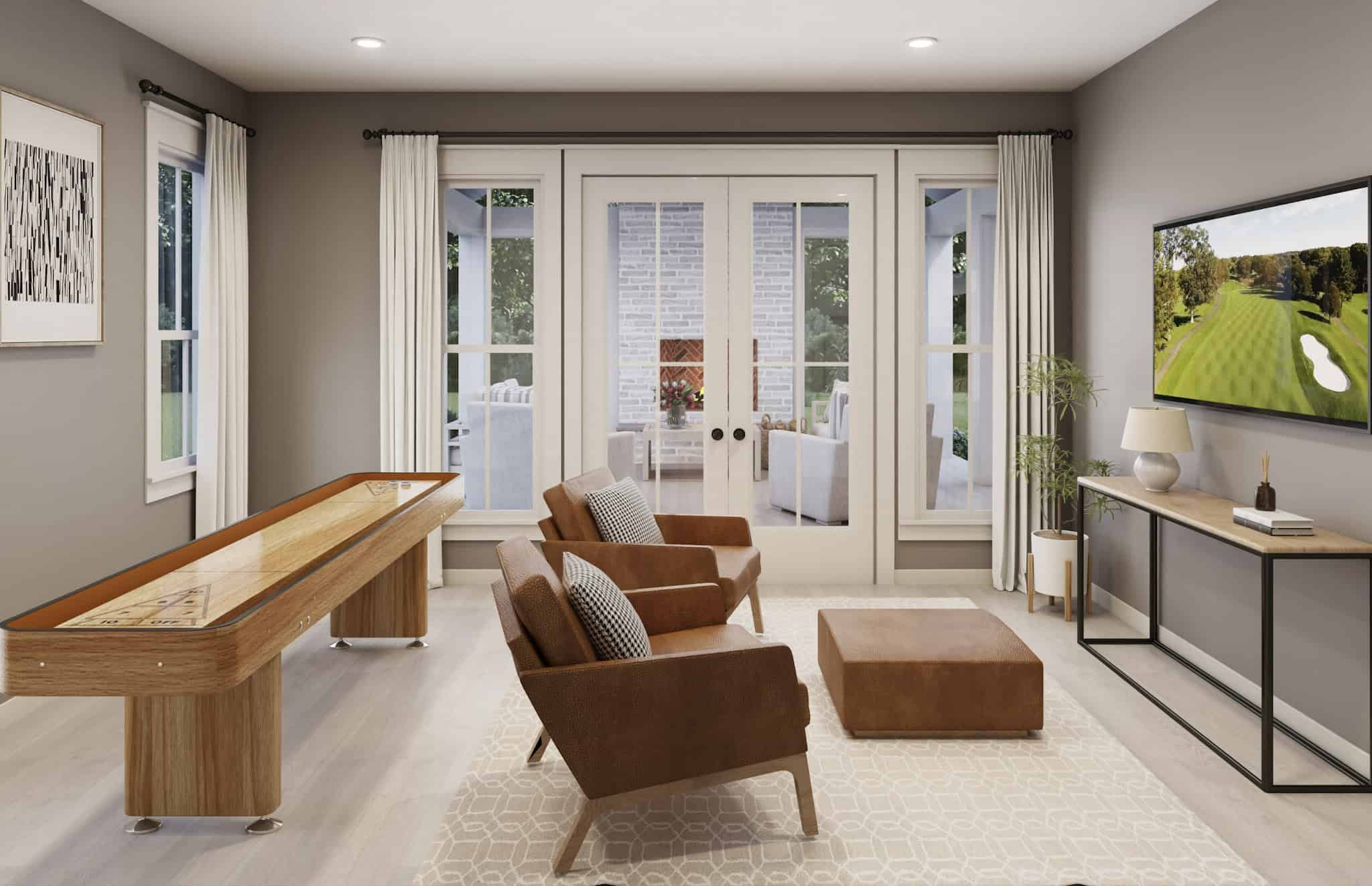 Game Room of this 5-Bedroom,3500 Sq Ft Plan -142-1542