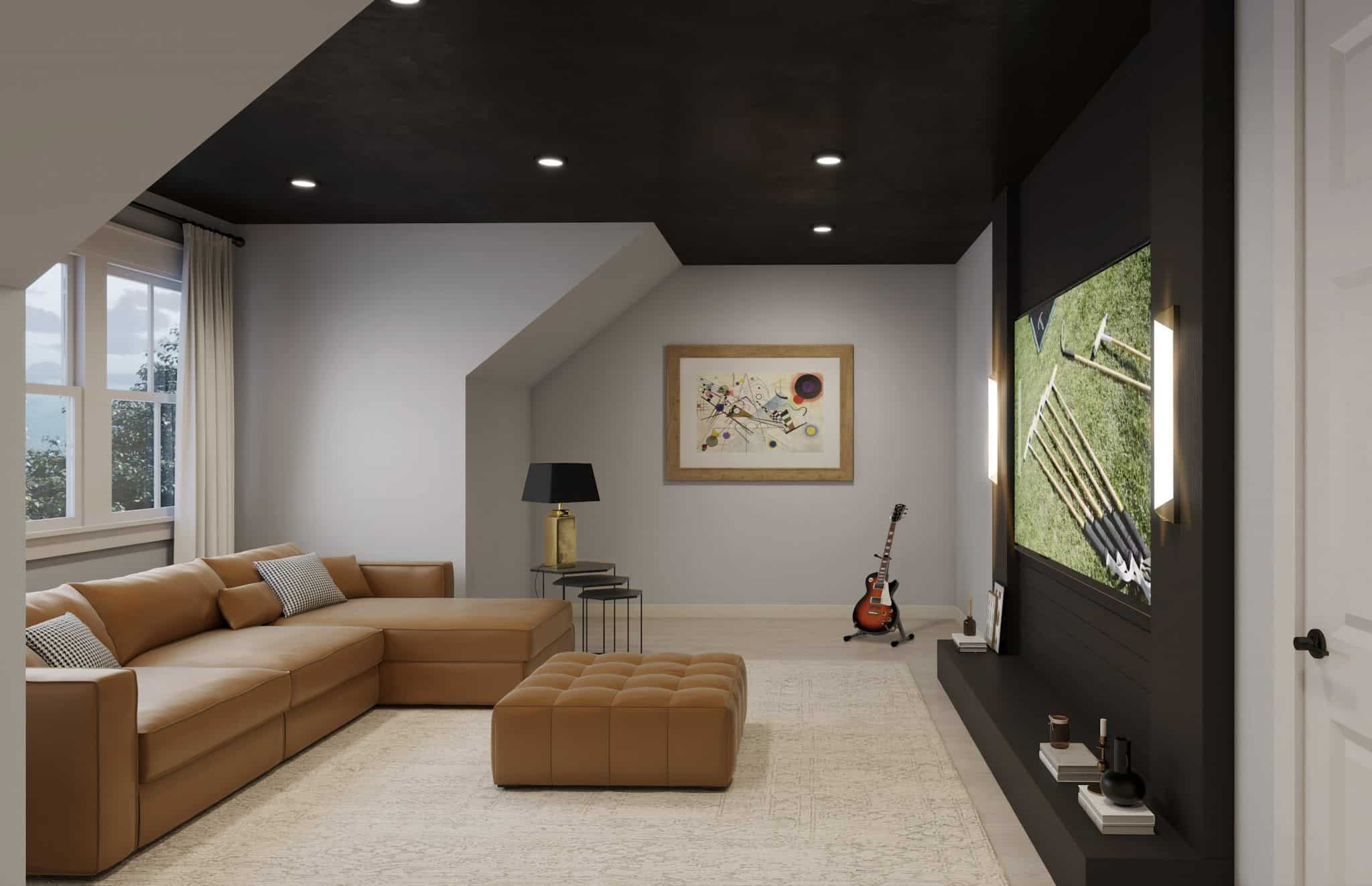 Media Room of this 5-Bedroom,3500 Sq Ft Plan -142-1542