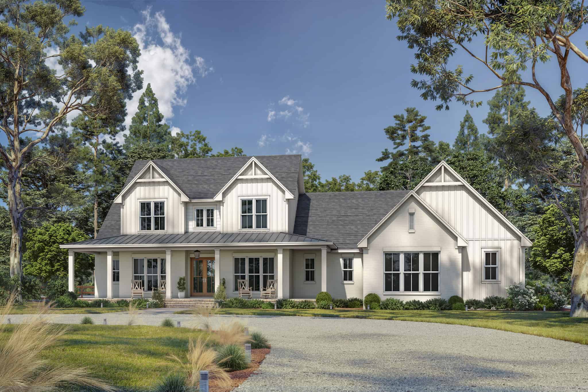Front View of this 5-Bedroom,3500 Sq Ft Plan -142-1542