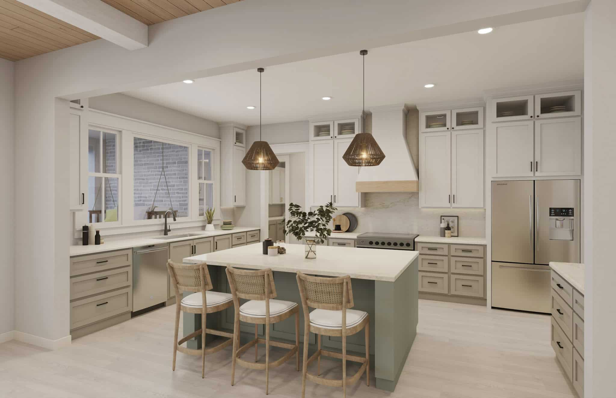 Kitchen of this 5-Bedroom,3500 Sq Ft Plan -142-1542