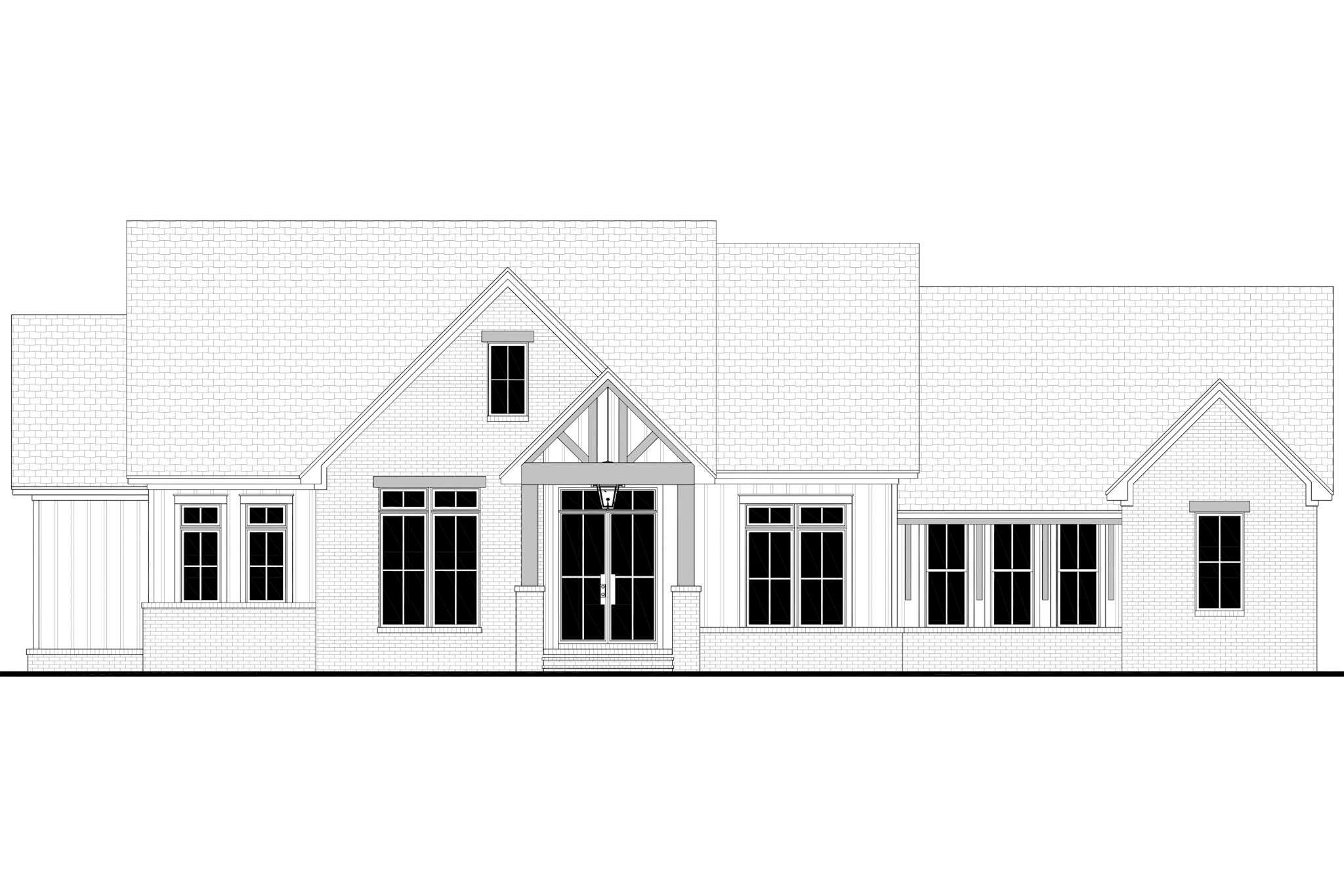Home Plan Front Elevation of this 3-Bedroom,2400 Sq Ft Plan -142-1544