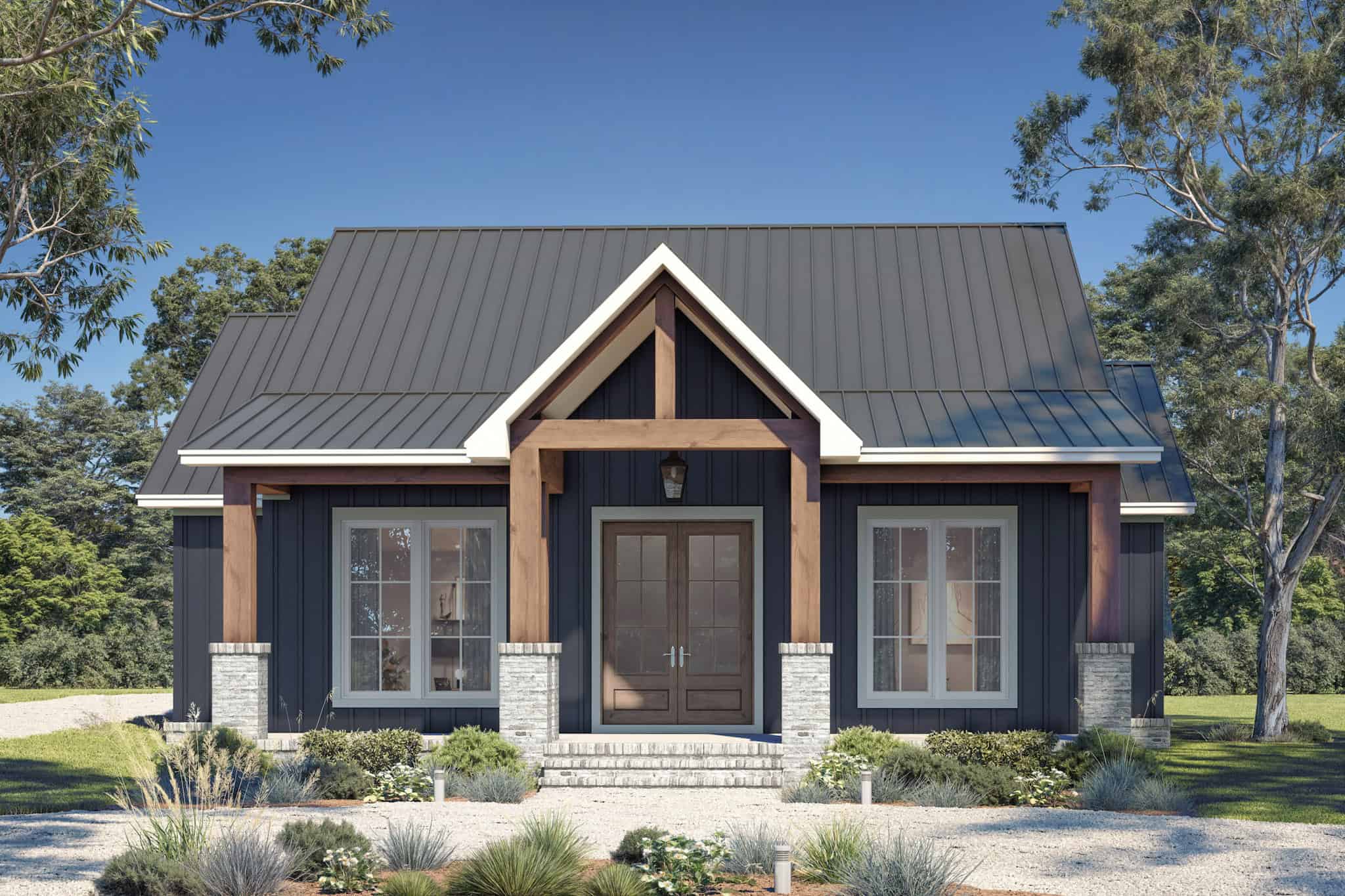 Home at Night of this 3-Bedroom,1633 Sq Ft Plan -142-1545