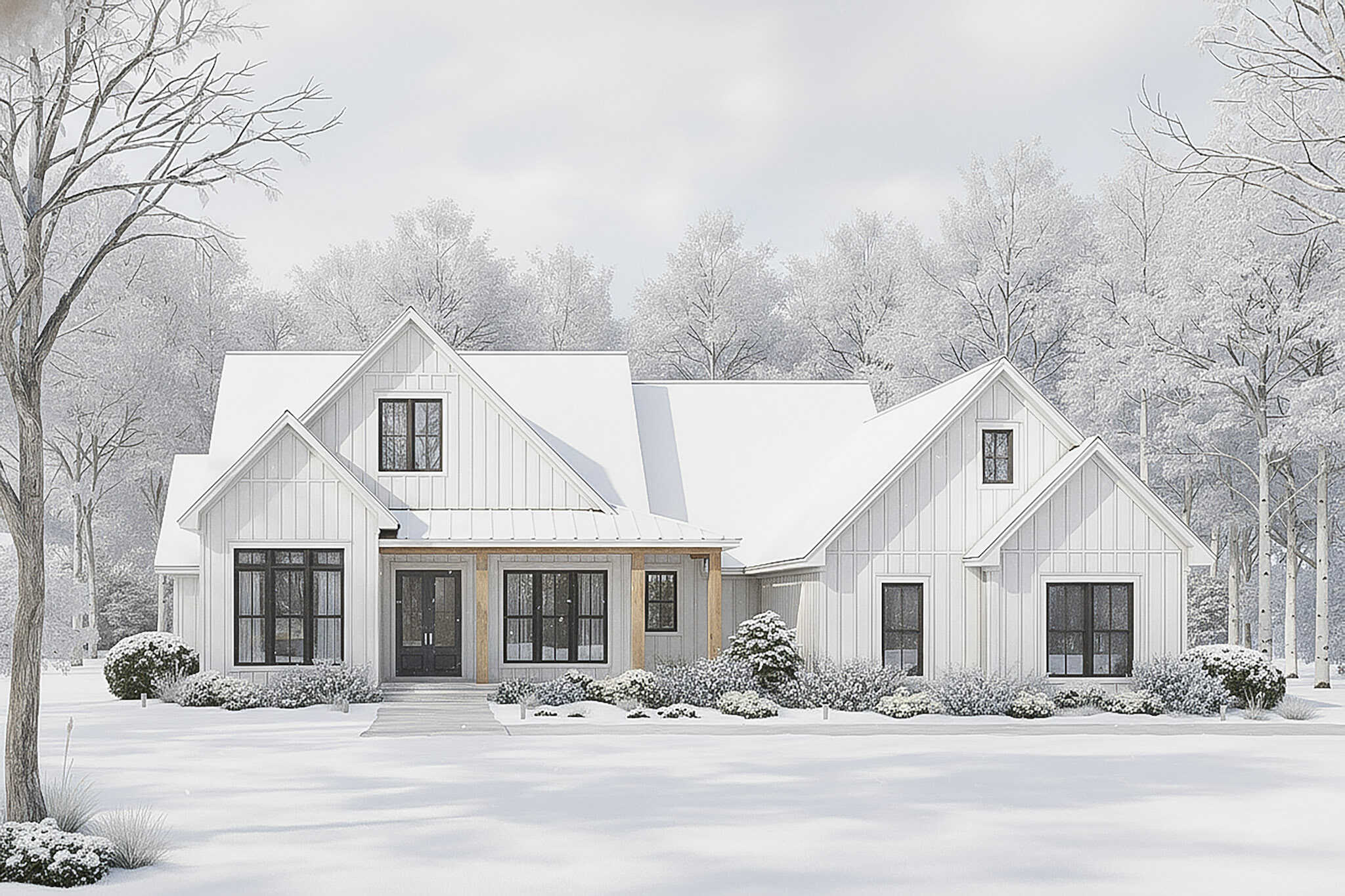 Front View of this 4-Bedroom,2364 Sq Ft Plan -142-1550