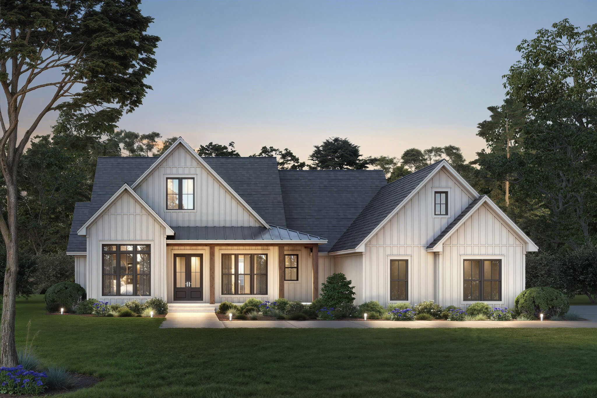 Front View of this 4-Bedroom,2364 Sq Ft Plan -142-1550