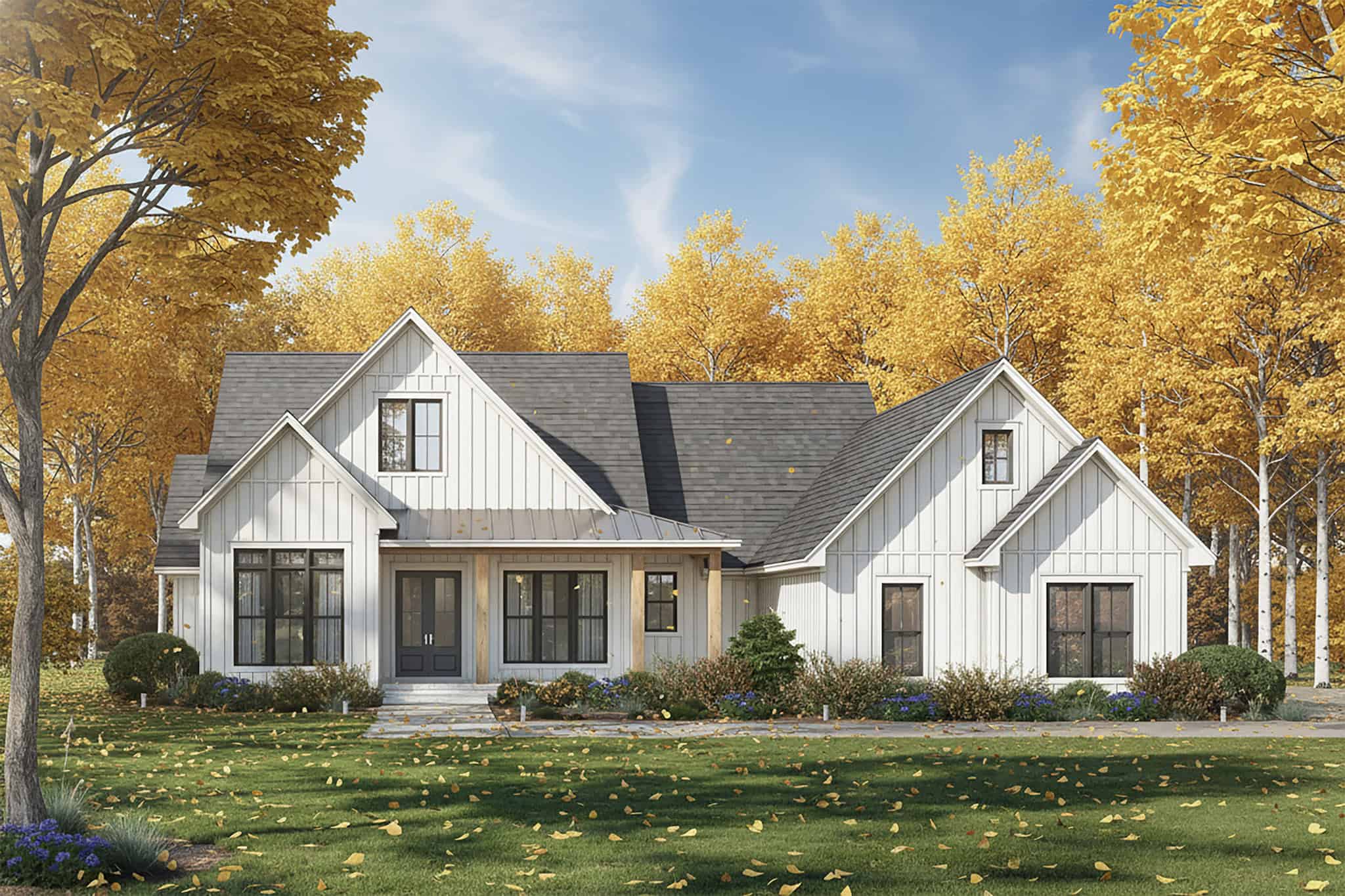 Front View of this 4-Bedroom,2364 Sq Ft Plan -142-1550
