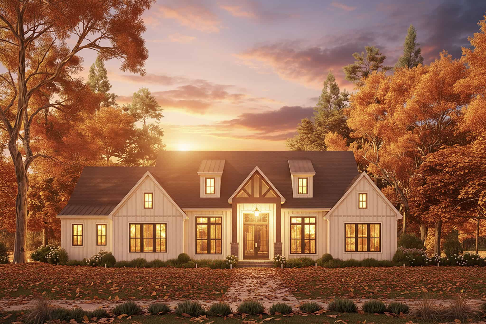 Front View of this 3-Bedroom,2881 Sq Ft Plan -142-1551