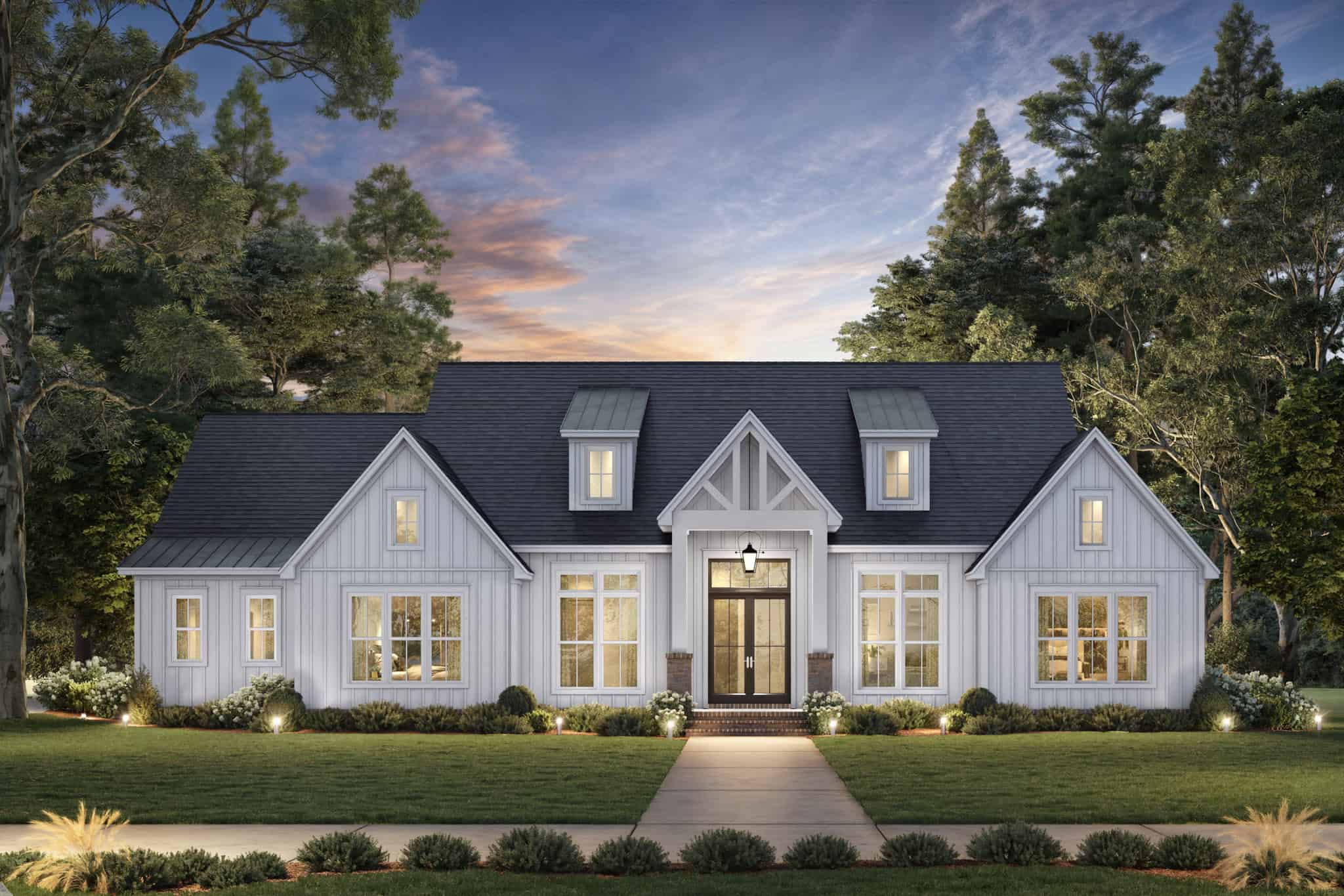 Front View of this 3-Bedroom,2881 Sq Ft Plan -142-1551