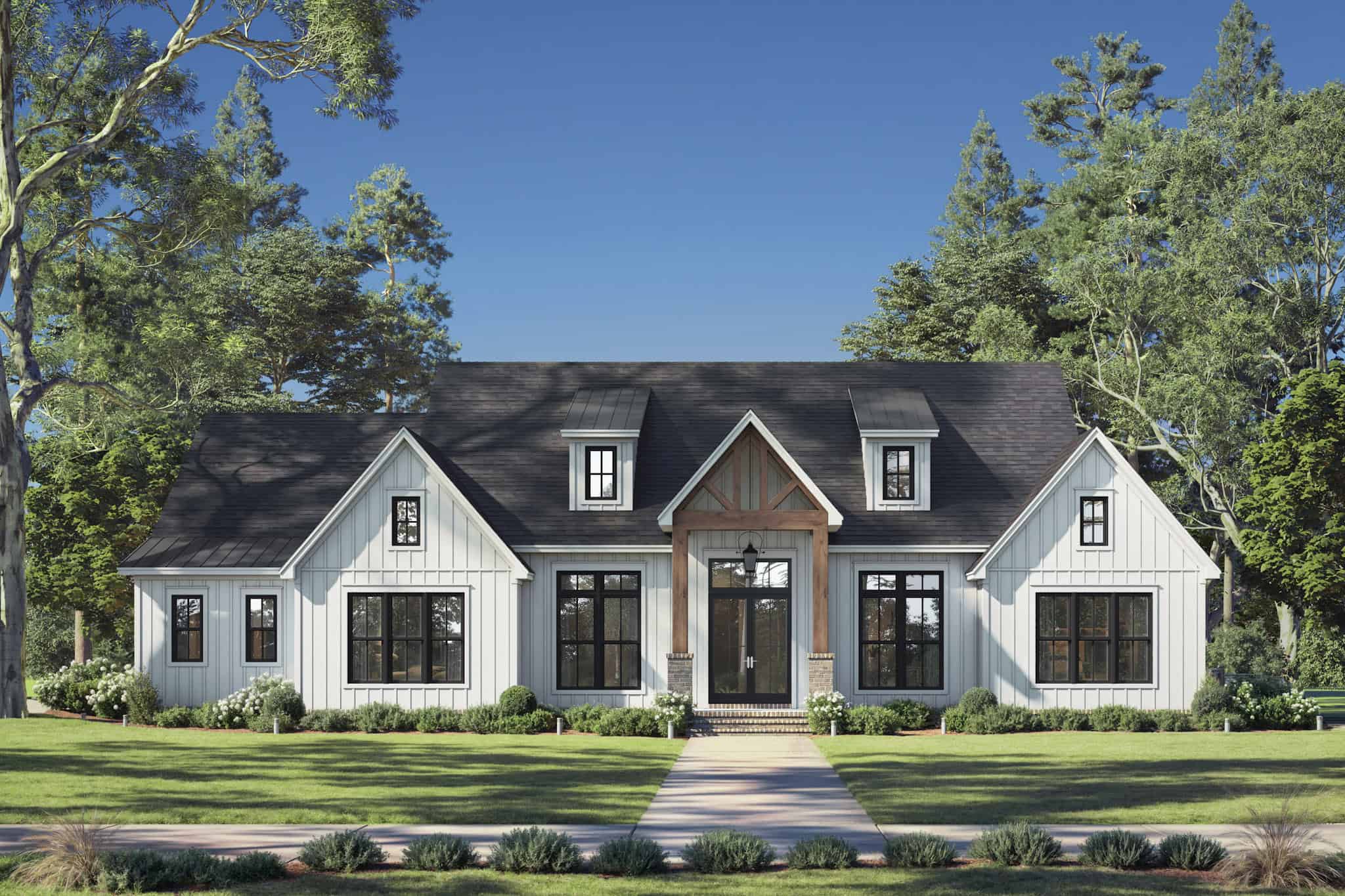 Front View of this 3-Bedroom,2881 Sq Ft Plan -142-1551