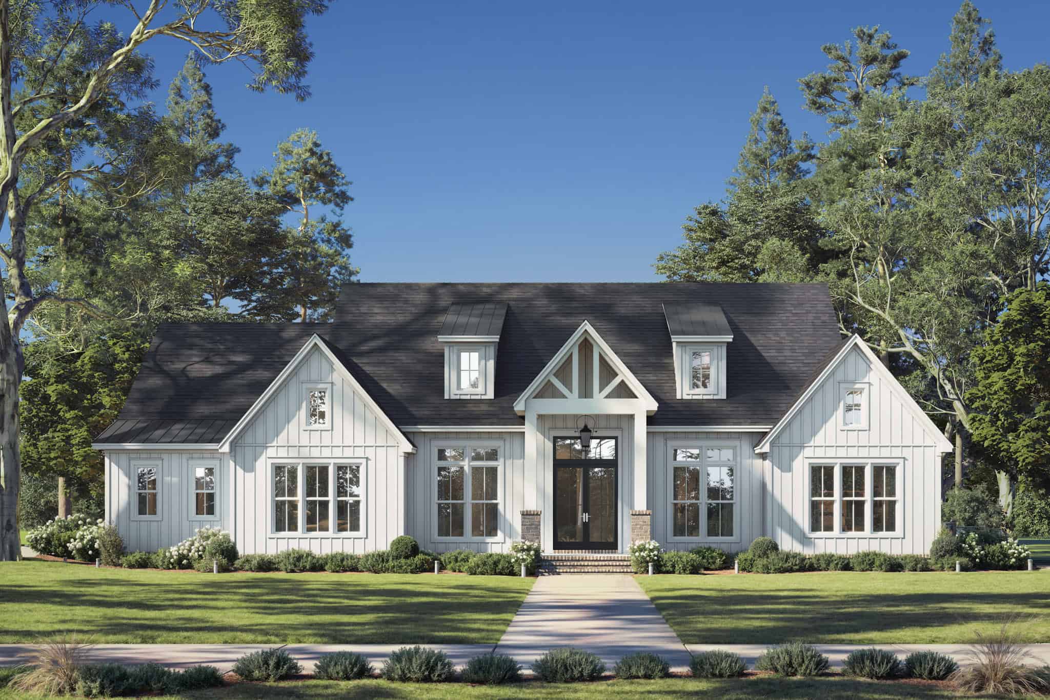 Front View of this 3-Bedroom,2881 Sq Ft Plan -142-1551