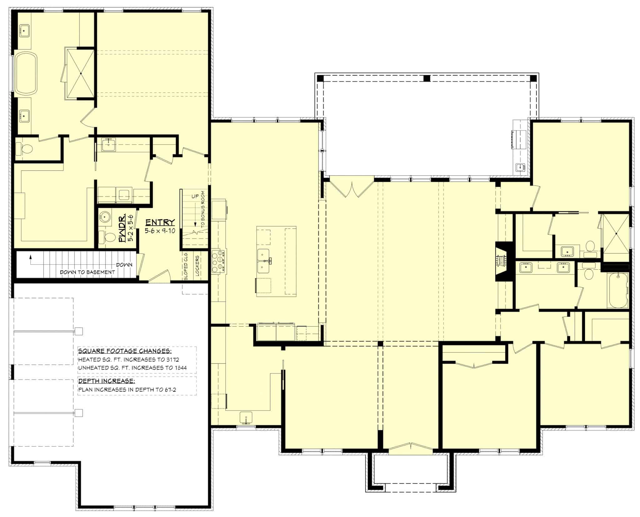 Main Level of Transitional Plan #142-1552