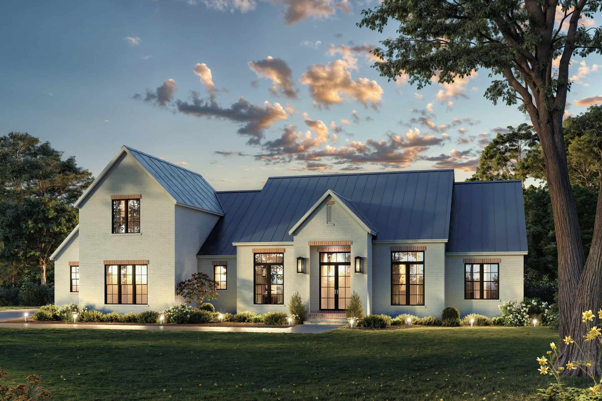 Front View of this 4-Bedroom,3163 Sq Ft Plan -142-1552