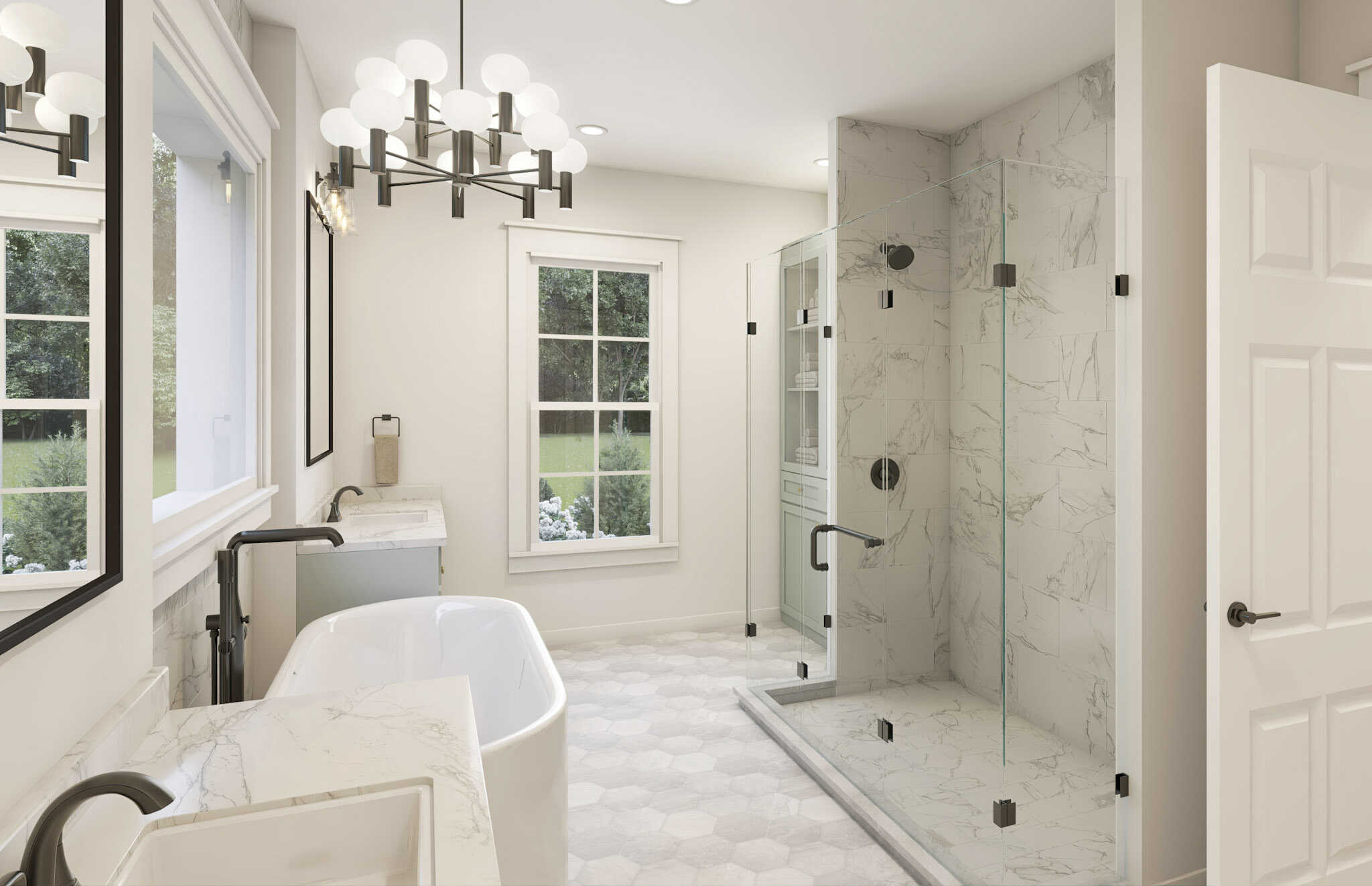 Master Bathroom of this 4-Bedroom,3163 Sq Ft Plan -142-1552