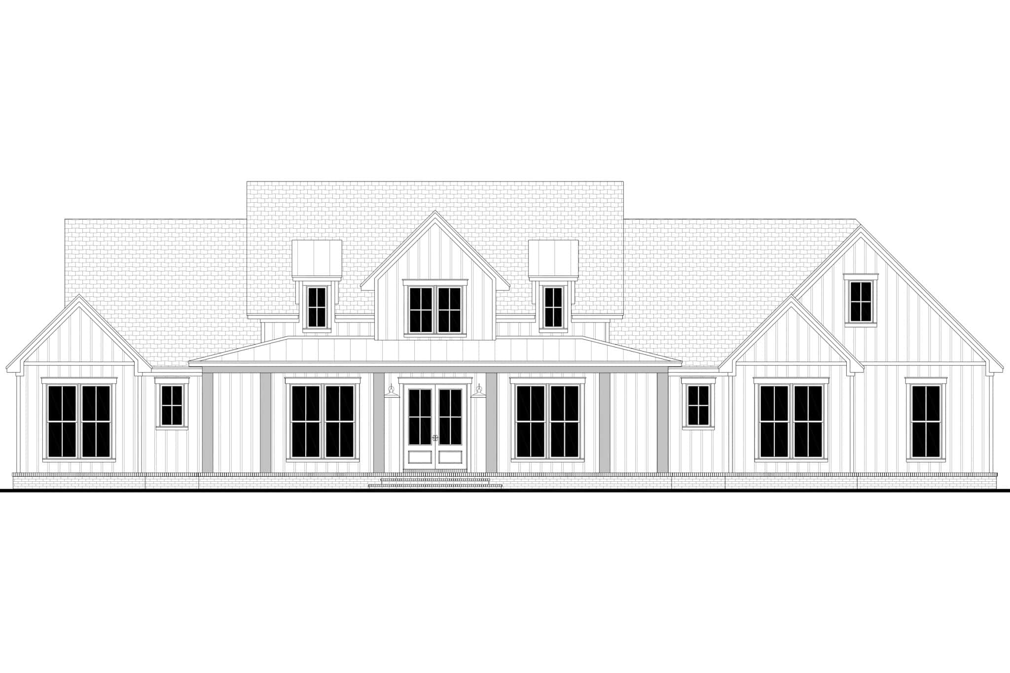 Home Plan Front Elevation of this 3-Bedroom,2379 Sq Ft Plan -142-1553