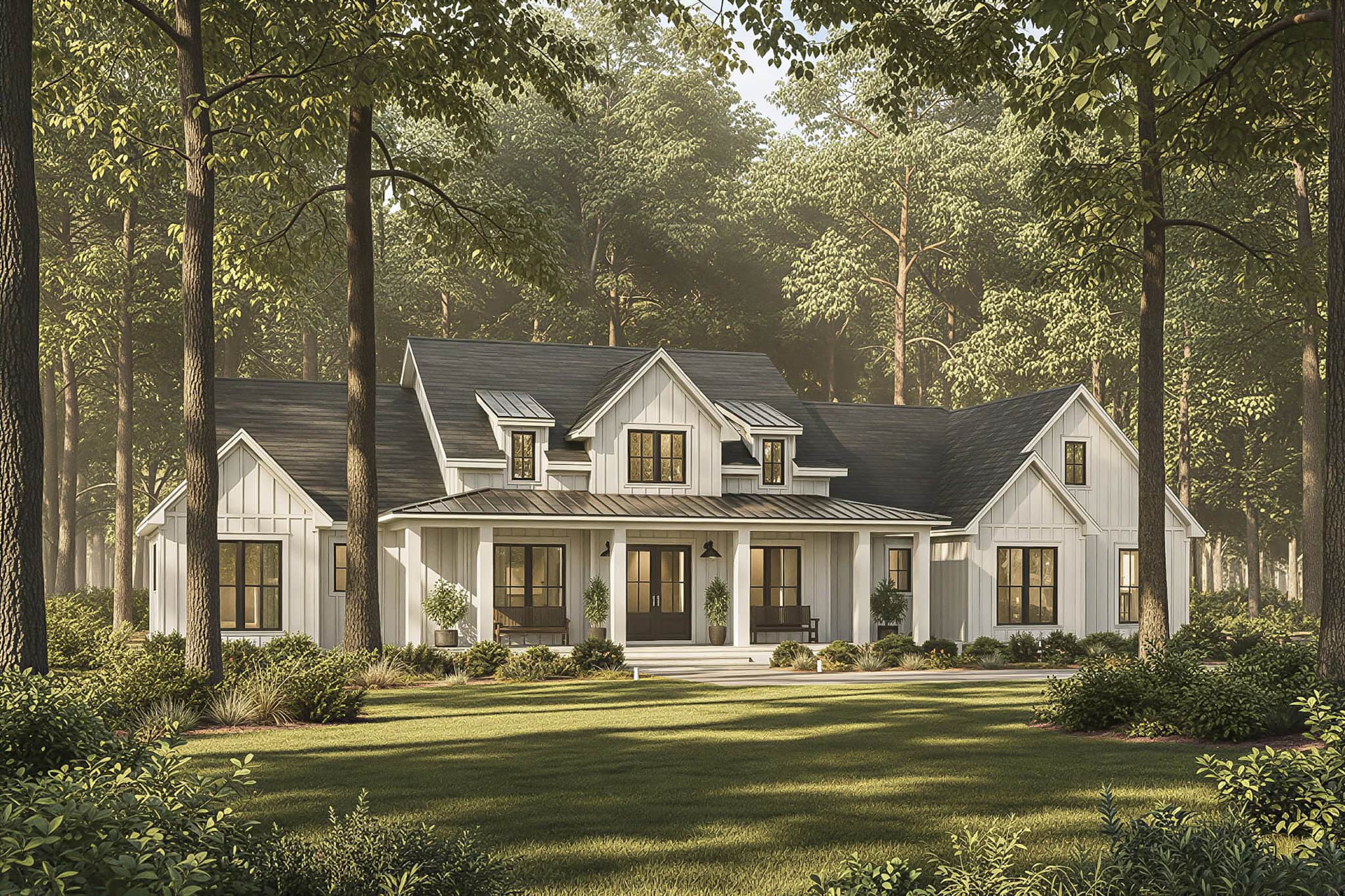 Front View of this 3-Bedroom,2379 Sq Ft Plan -142-1553