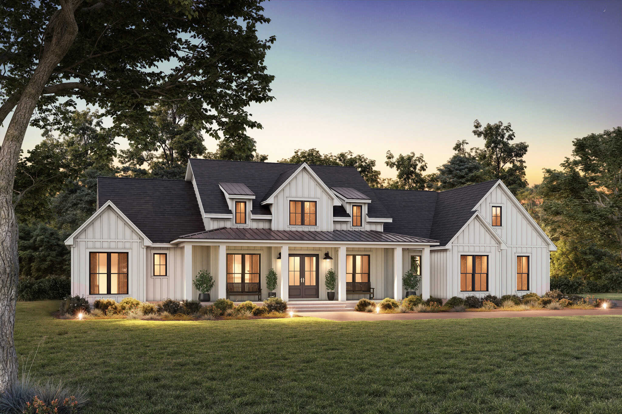 Front View of this 3-Bedroom,2379 Sq Ft Plan -142-1553