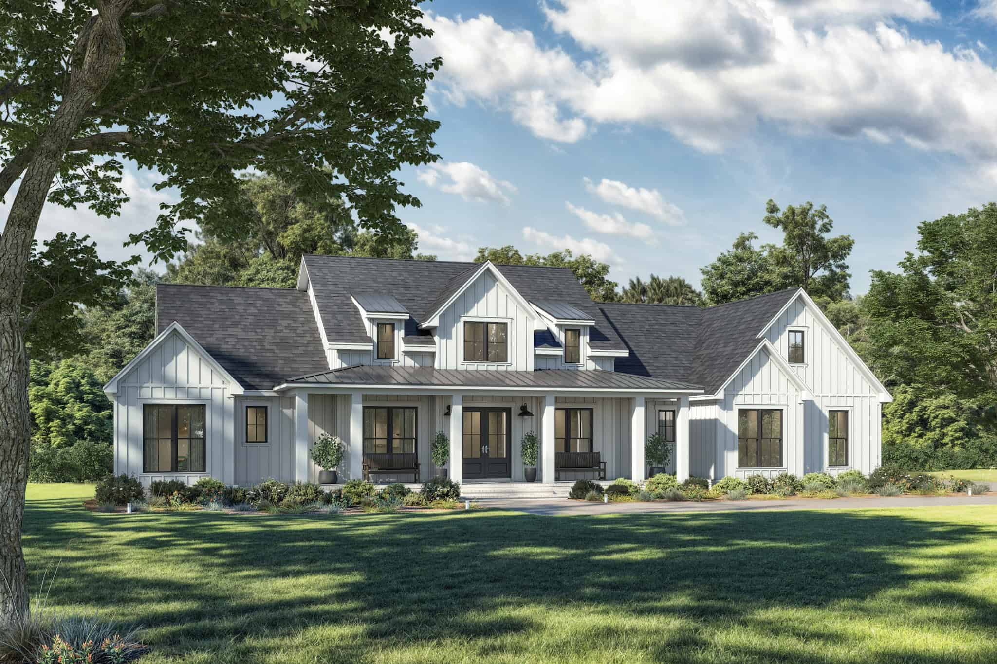 Front View of this 3-Bedroom,2379 Sq Ft Plan -142-1553