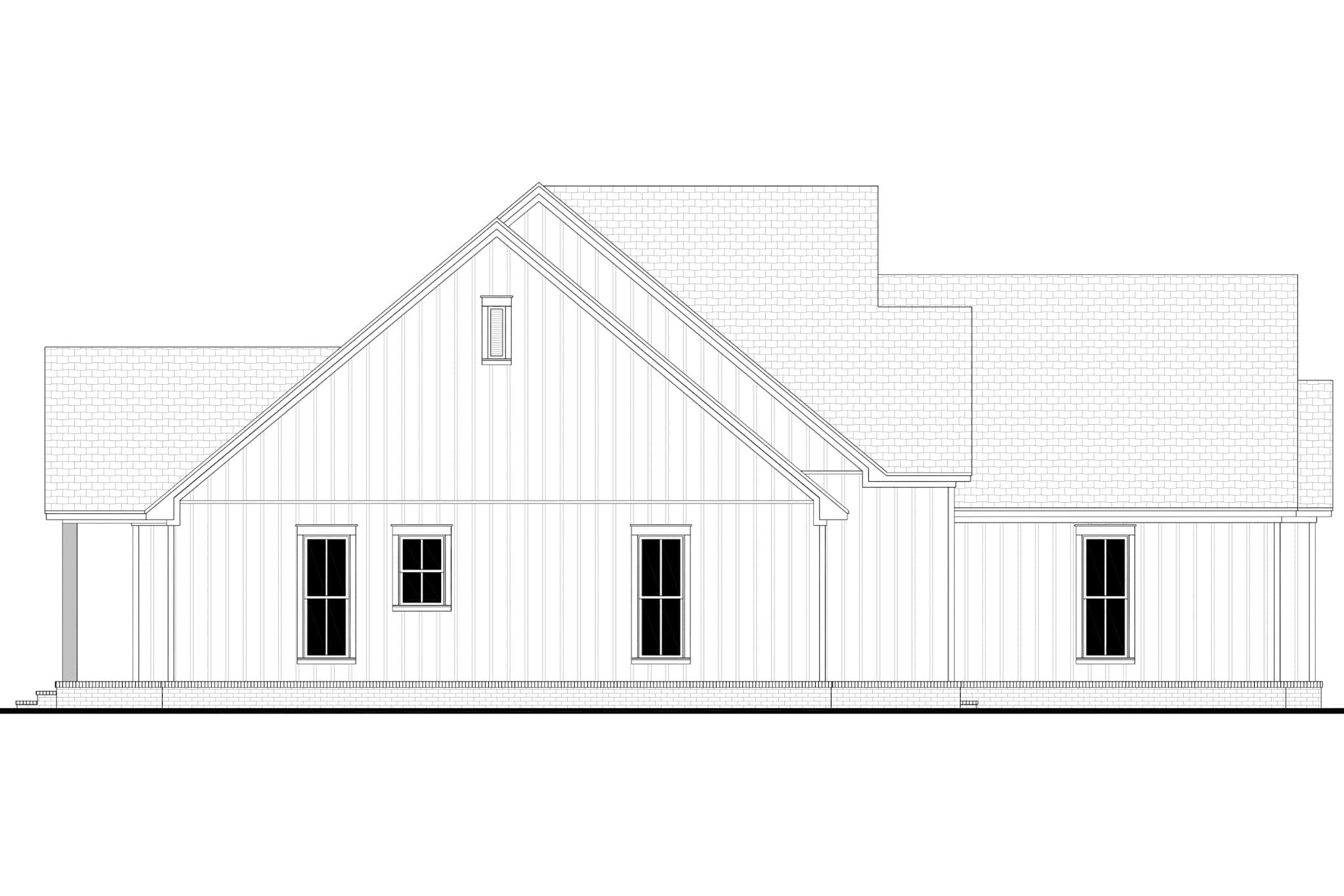 Left Side View of this 4-Bedroom,2475 Sq Ft Plan -142-1555