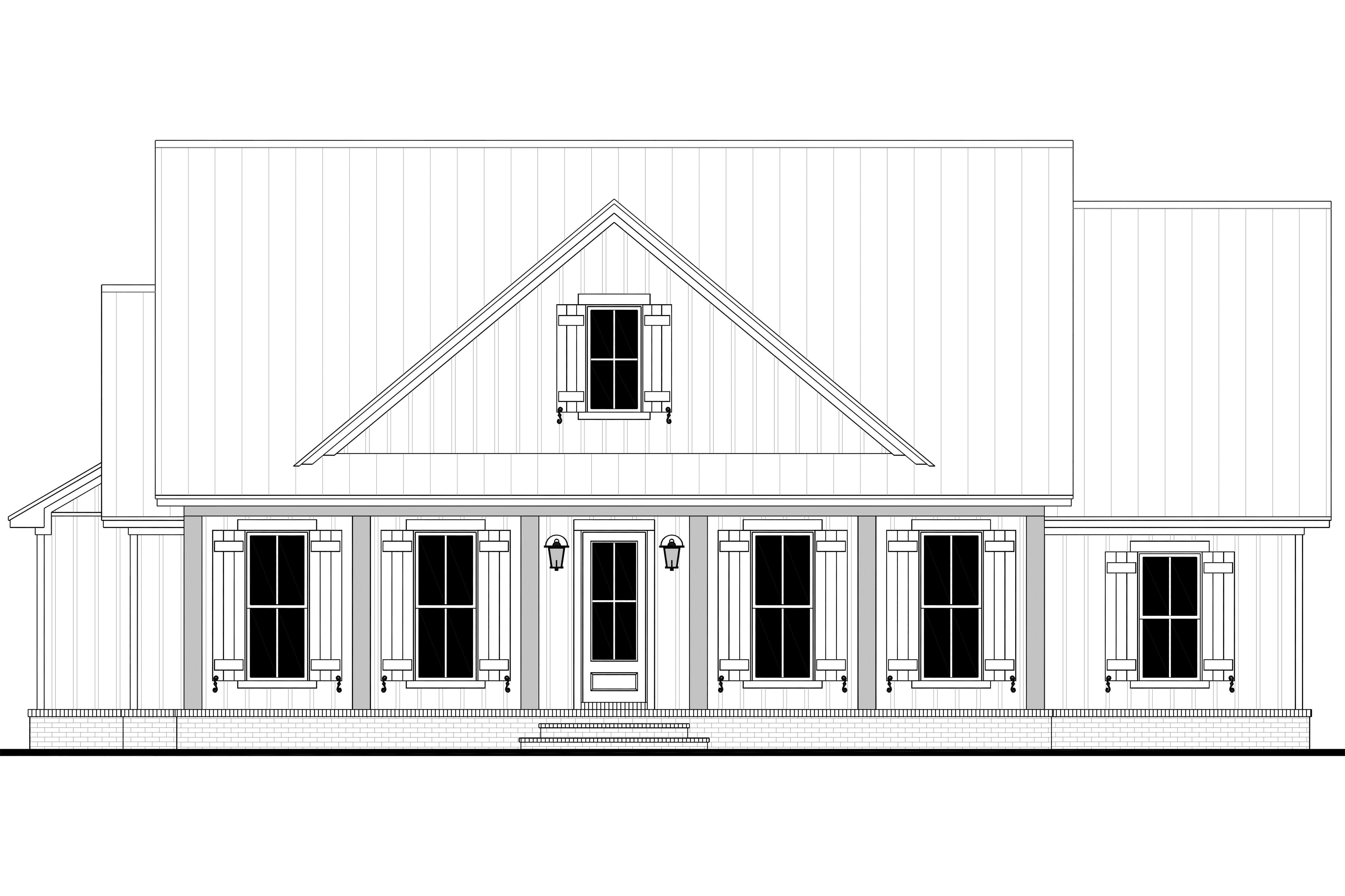 Home Plan Front Elevation of this 3-Bedroom,1990 Sq Ft Plan -142-1559