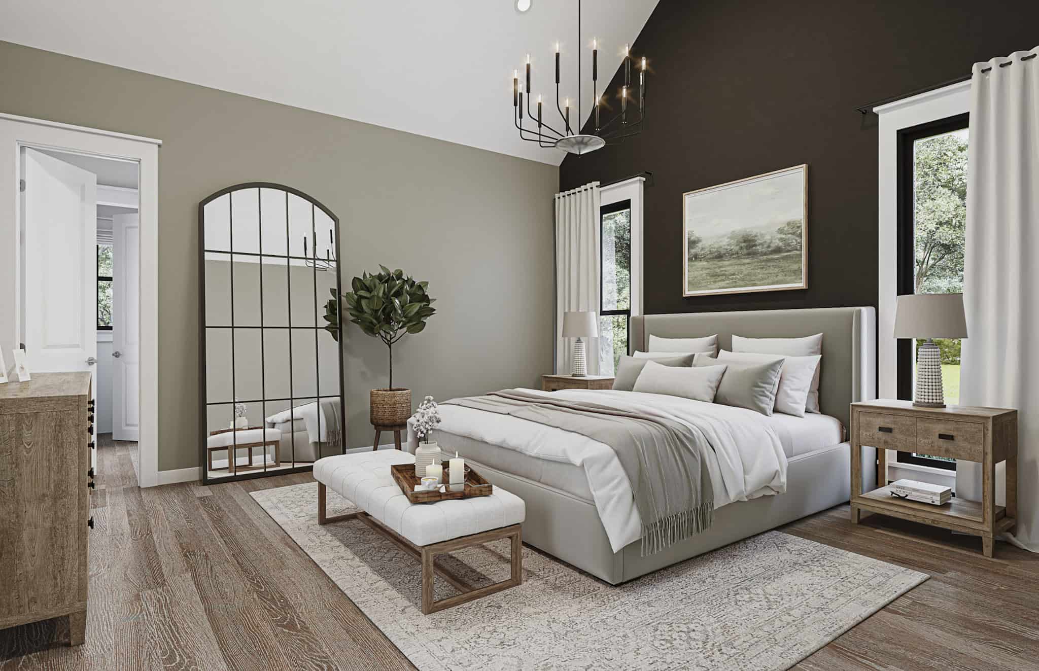 Master Bedroom of this 4-Bedroom,2600 Sq Ft Plan -142-1564