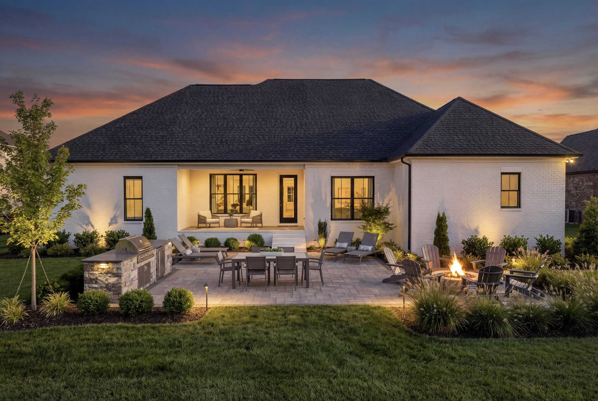 Rear View of this 4-Bedroom,1917 Sq Ft Plan -142-1565