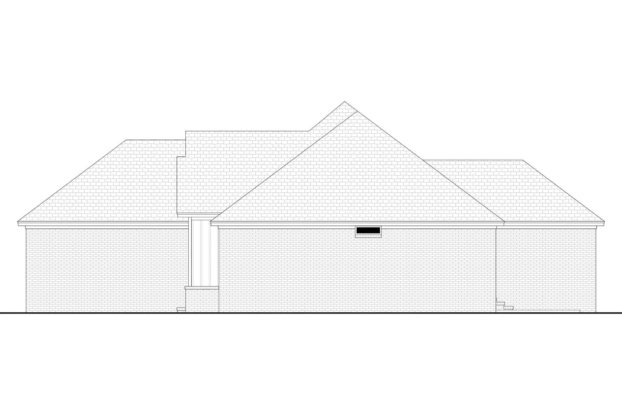 Home Plan Right Elevation of this 4-Bedroom,1917 Sq Ft Plan -142-1565