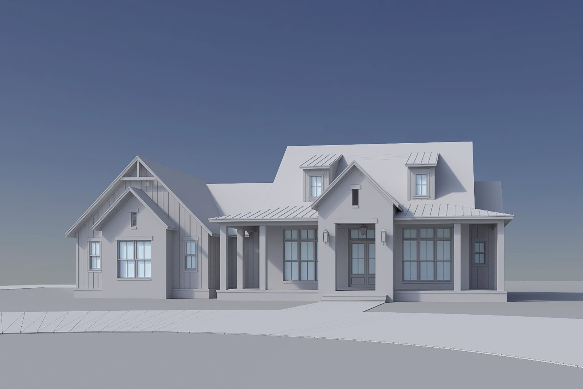 Front View of this 3-Bedroom,2143 Sq Ft Plan -142-1566