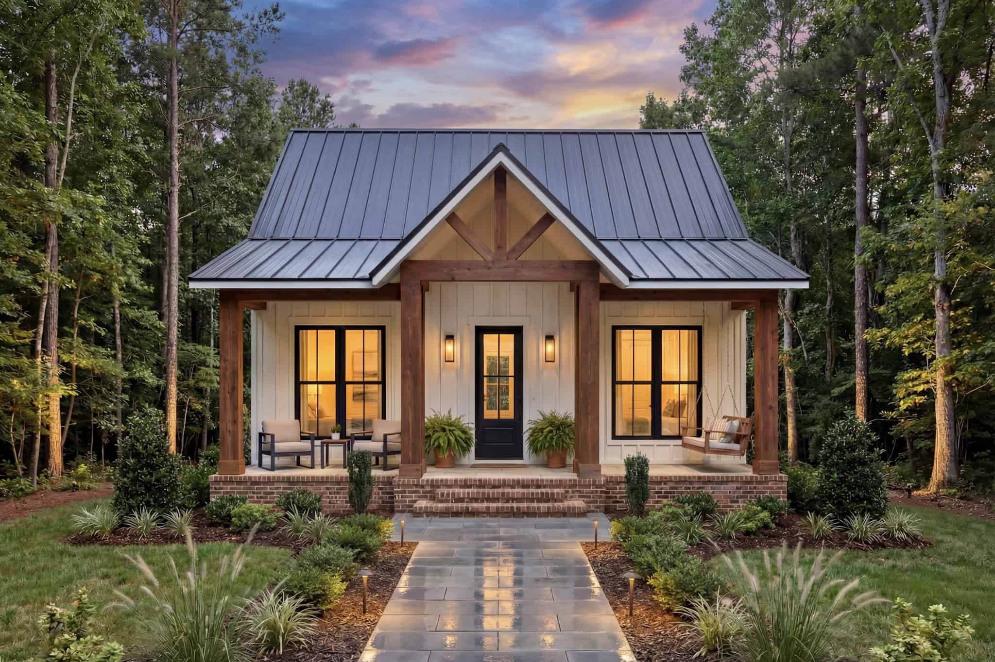 Front View of this 2-Bedroom,965 Sq Ft Plan -142-1574