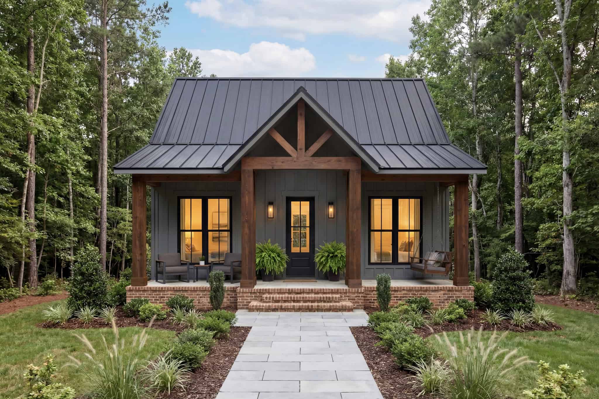 Front View of this 2-Bedroom,965 Sq Ft Plan -142-1574