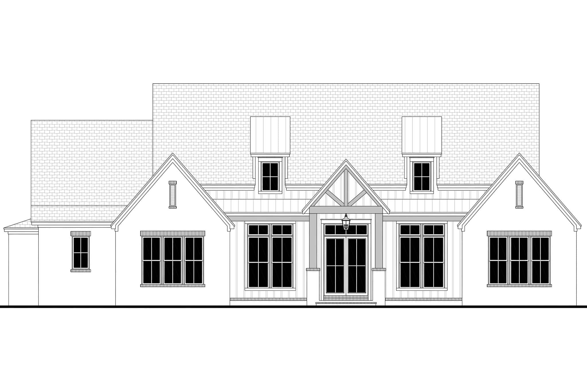 Home Plan Front Elevation of this 3-Bedroom,2679 Sq Ft Plan -142-1575