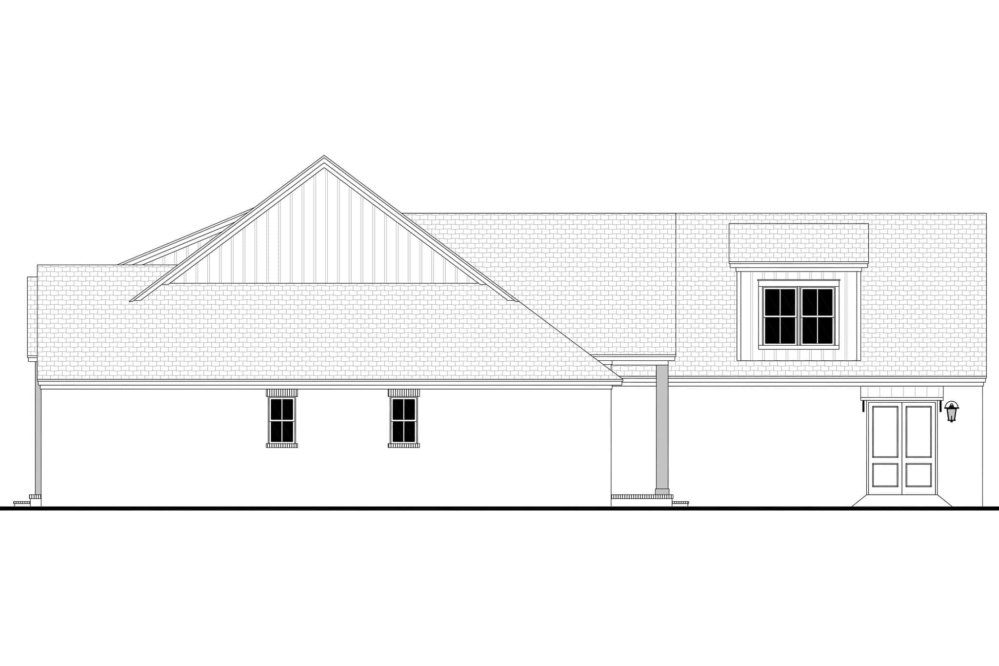 Right Side View of this 3-Bedroom,2679 Sq Ft Plan -142-1575