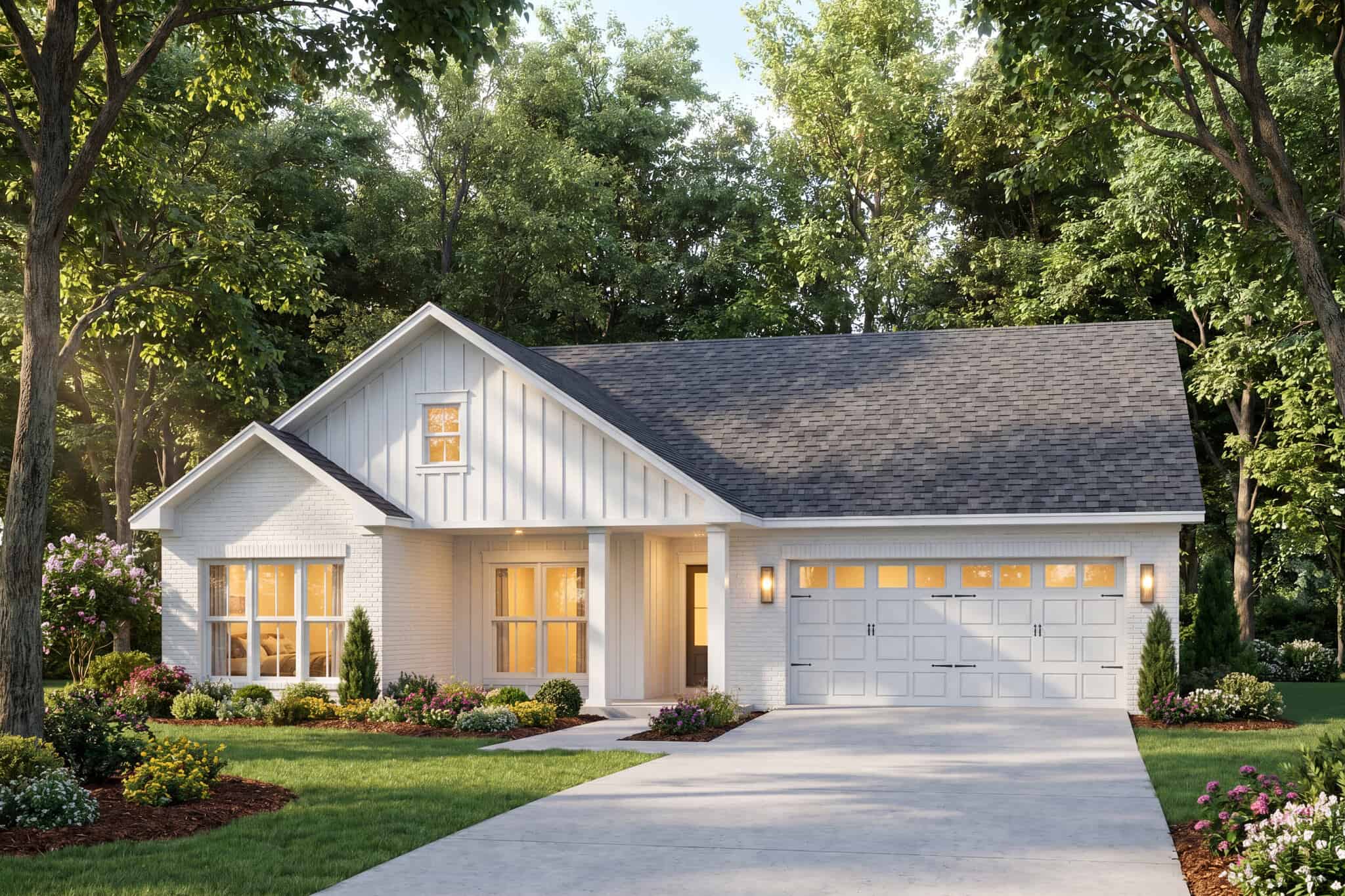 Front View of this 3-Bedroom,1650 Sq Ft Plan -142-1578