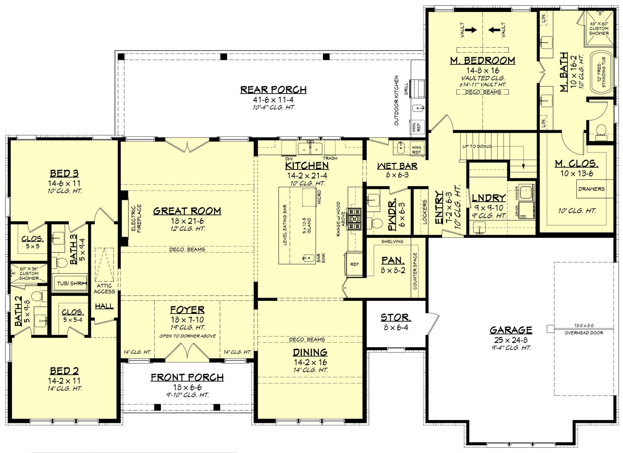 Main Level of Transitional Plan #142-1584