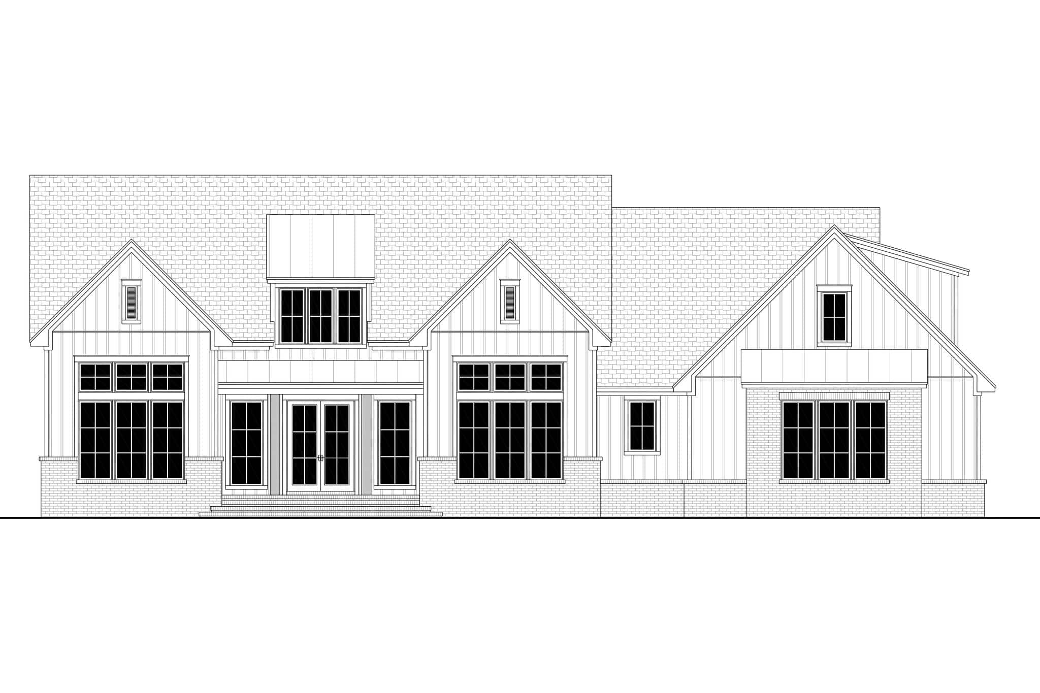 Home Plan Front Elevation of this 3-Bedroom,2688 Sq Ft Plan -142-1584