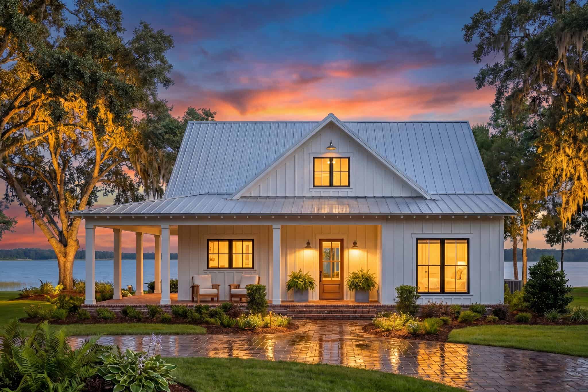 Home at Night of this 2-Bedroom,1253 Sq Ft Plan -142-1587