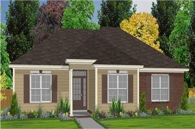 3-Bedroom, 1470 Sq Ft Ranch House Plan - 144-1010 - Front Exterior