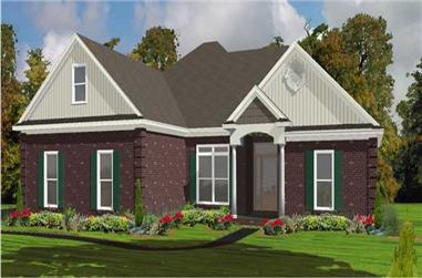 2-Bedroom, 1889 Sq Ft Ranch House Plan - 144-1014 - Front Exterior